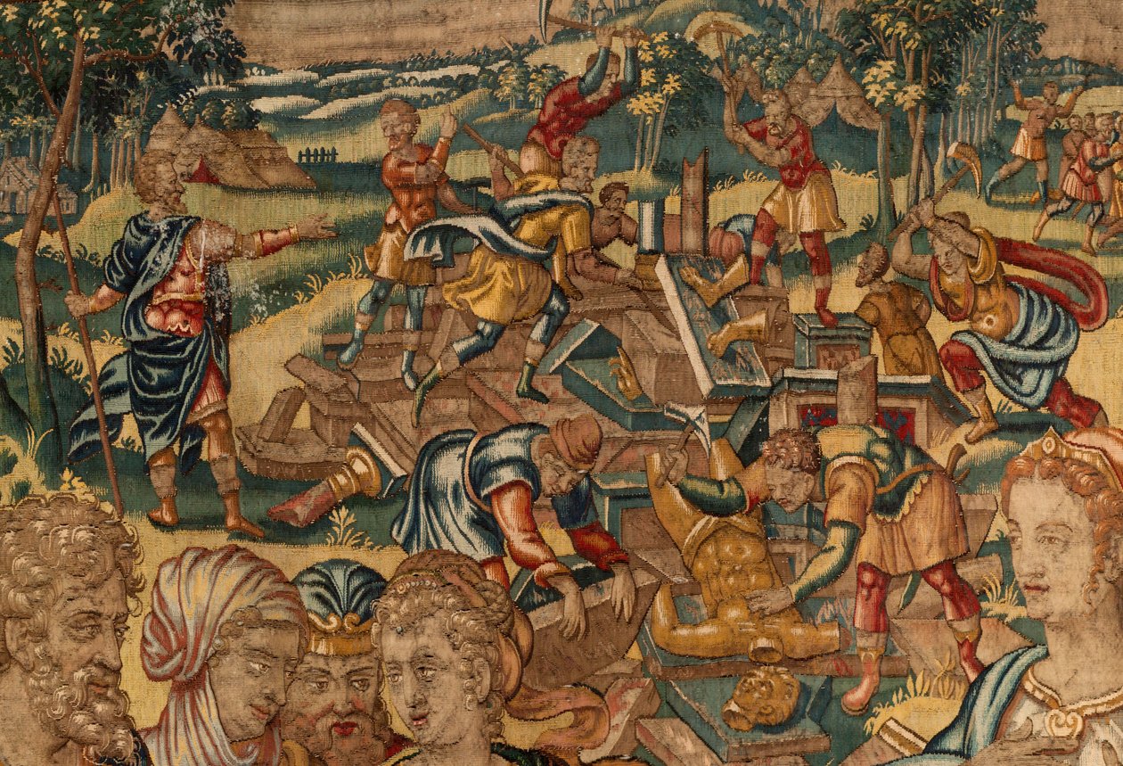 Historia de Gedeón, finales del siglo XVI (seda y lana) de Maerten van Heemskerck