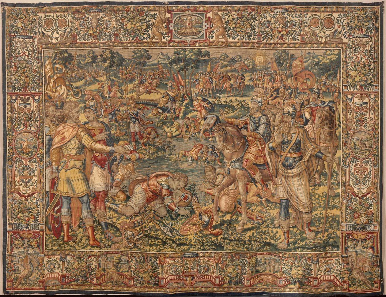 Historia de Gedeón, finales del siglo XVI (seda y lana) de Maerten van Heemskerck