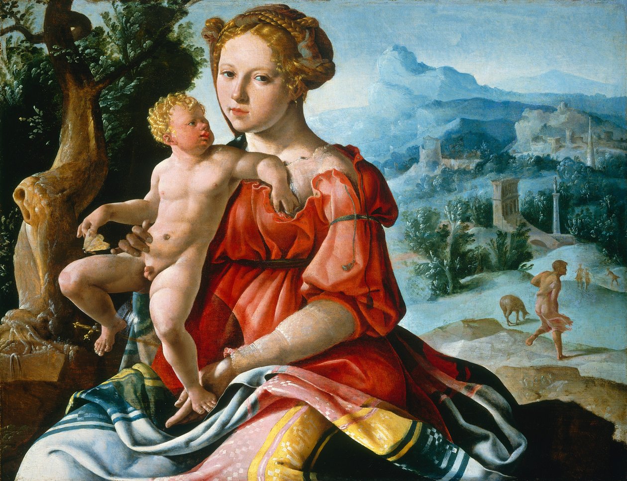 El descanso en la huida a Egipto de Maerten van Heemskerck