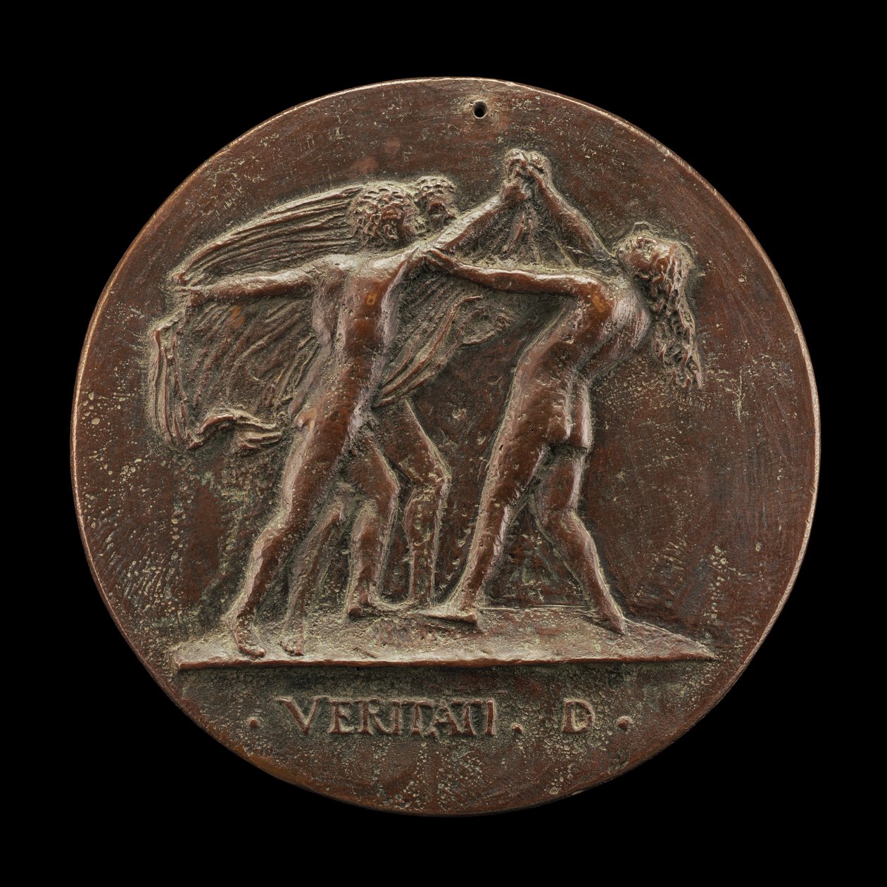 La Verdad Desvelada por Dos Hombres [reverso], 1520s de Maffeo Olivieri