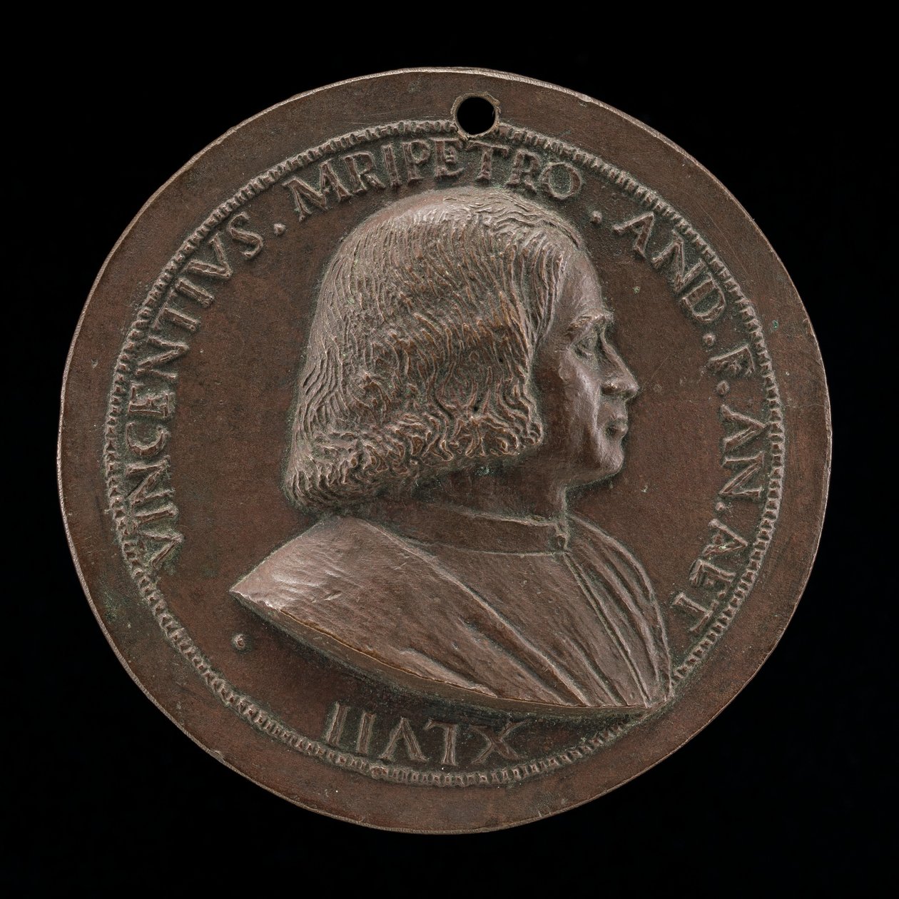 Vincenzo Malipiero, patricio veneciano, hermano de Francesco [anverso] de Maffeo Olivieri
