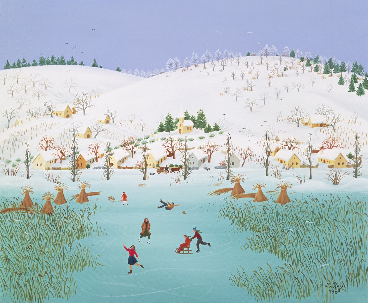 En el lago congelado, 1987 de Magdolna Ban