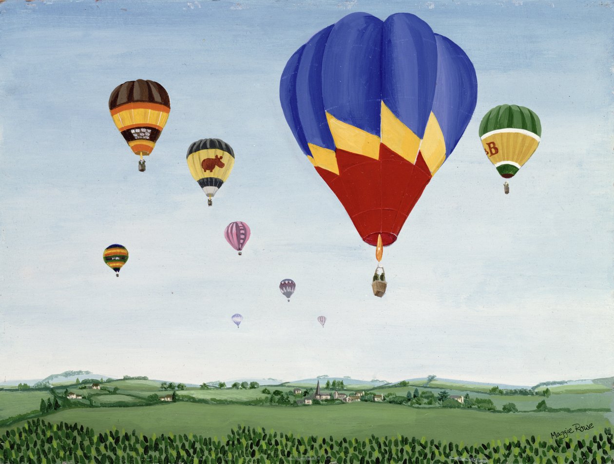 Vuelo en globo sobre los Cotswolds de Maggie Rowe