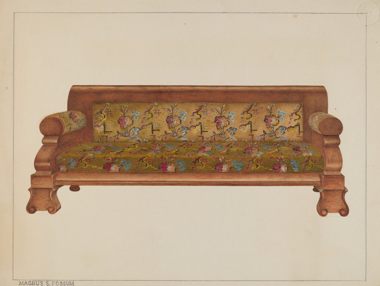 Sillón alto, c. 1938 de Magnus S. Fossum