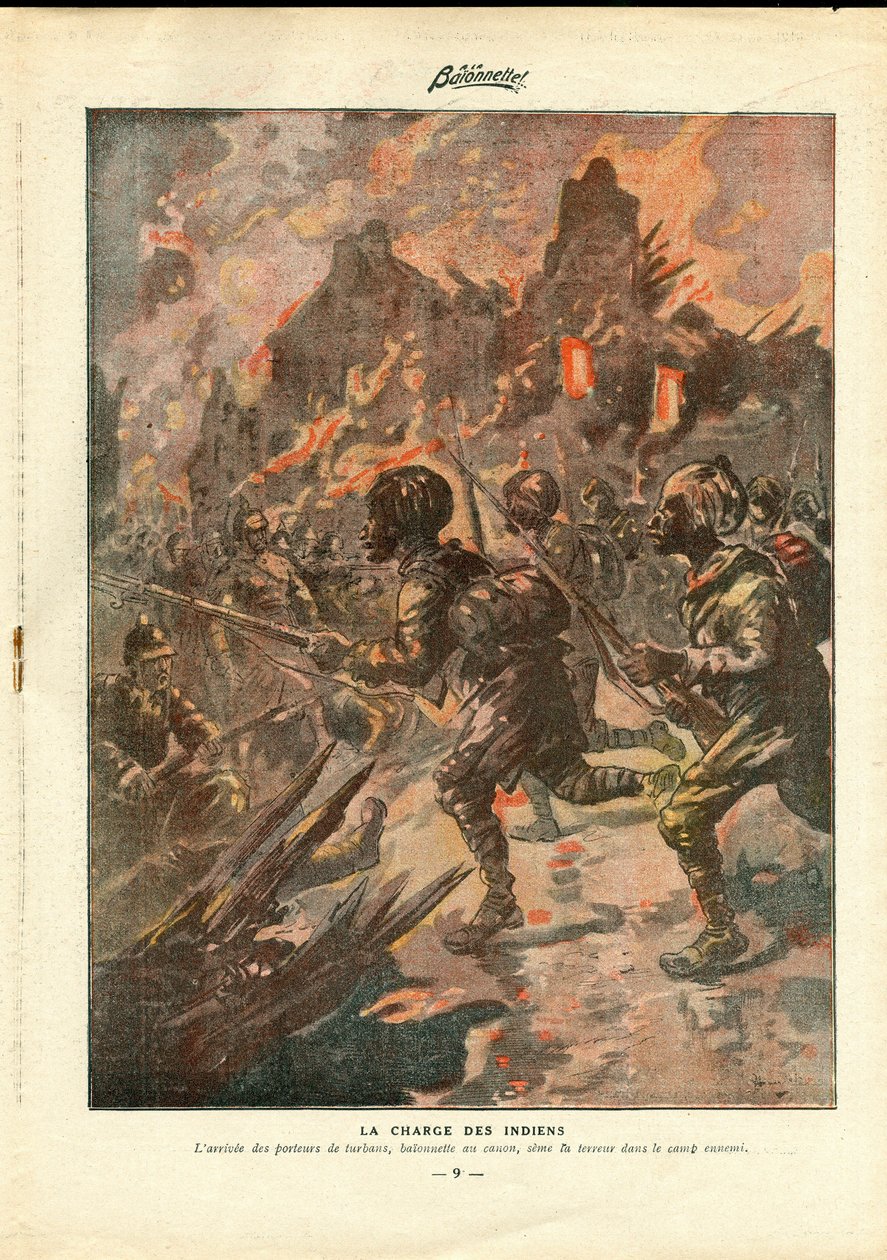 La Baionnette, satírico en colores de Henri Maigrot