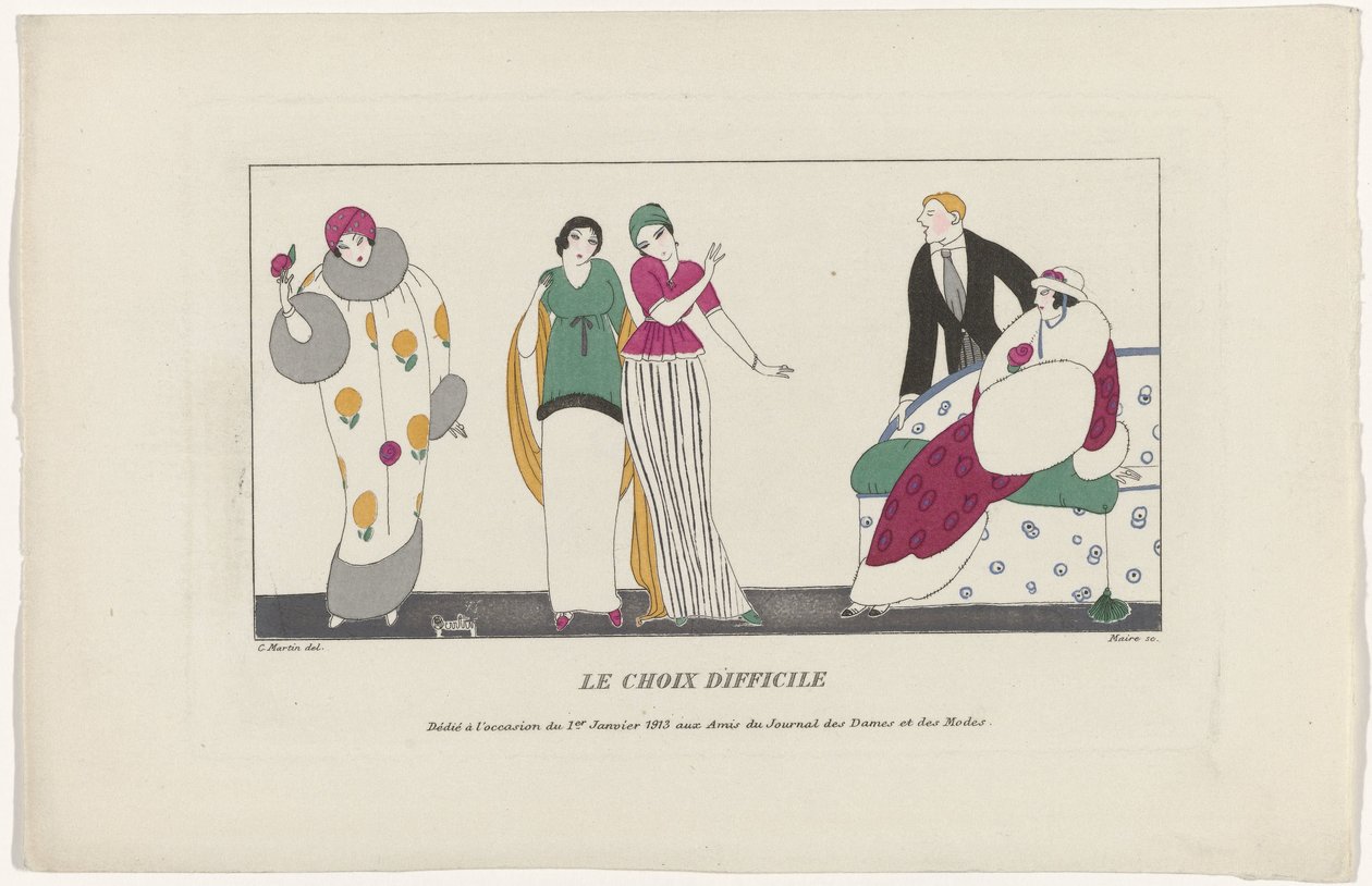 Journal des Dames et des Modes, 1 de enero de 1913: La difícil elección de Maire