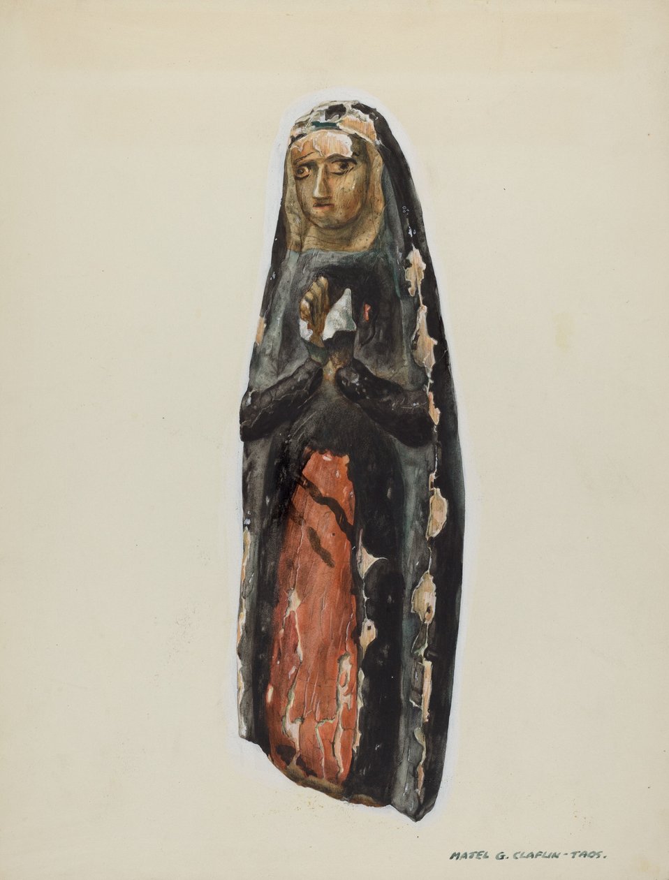 Virgen Bulto, c. 1939 de Majel G. Claflin