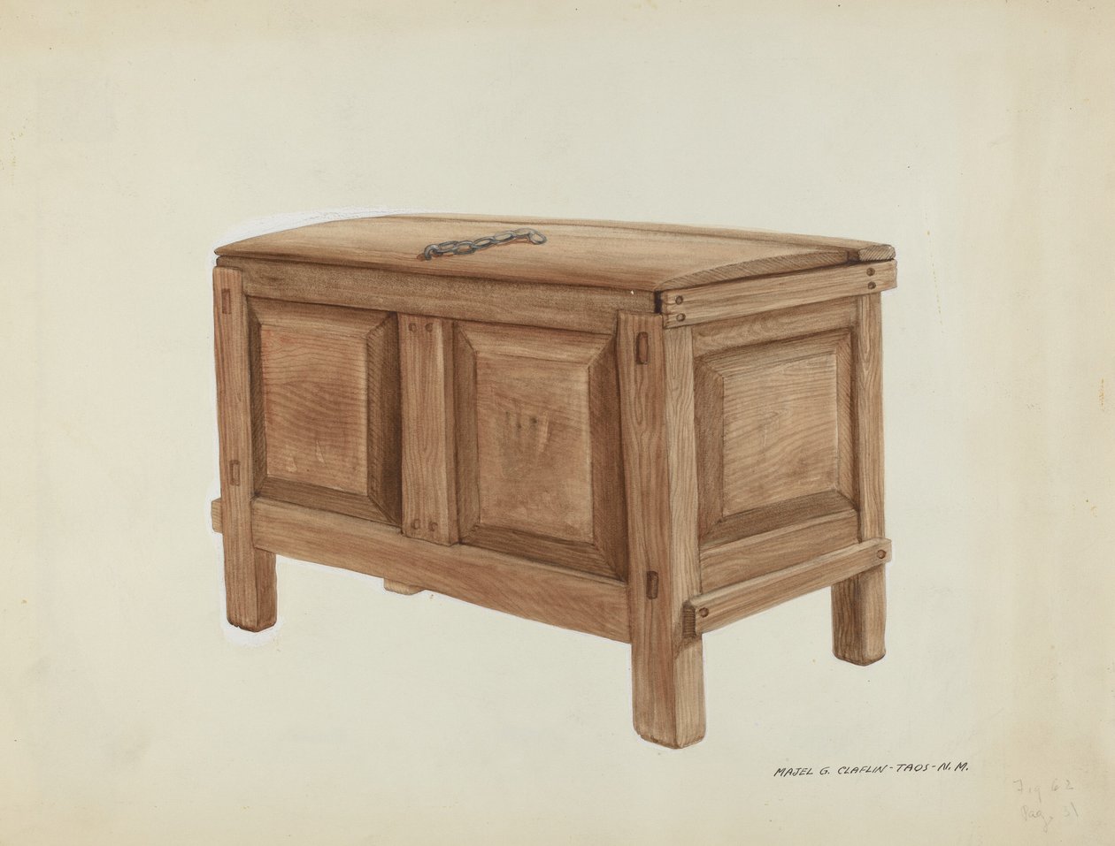 Cofre de grano de Majel G. Claflin