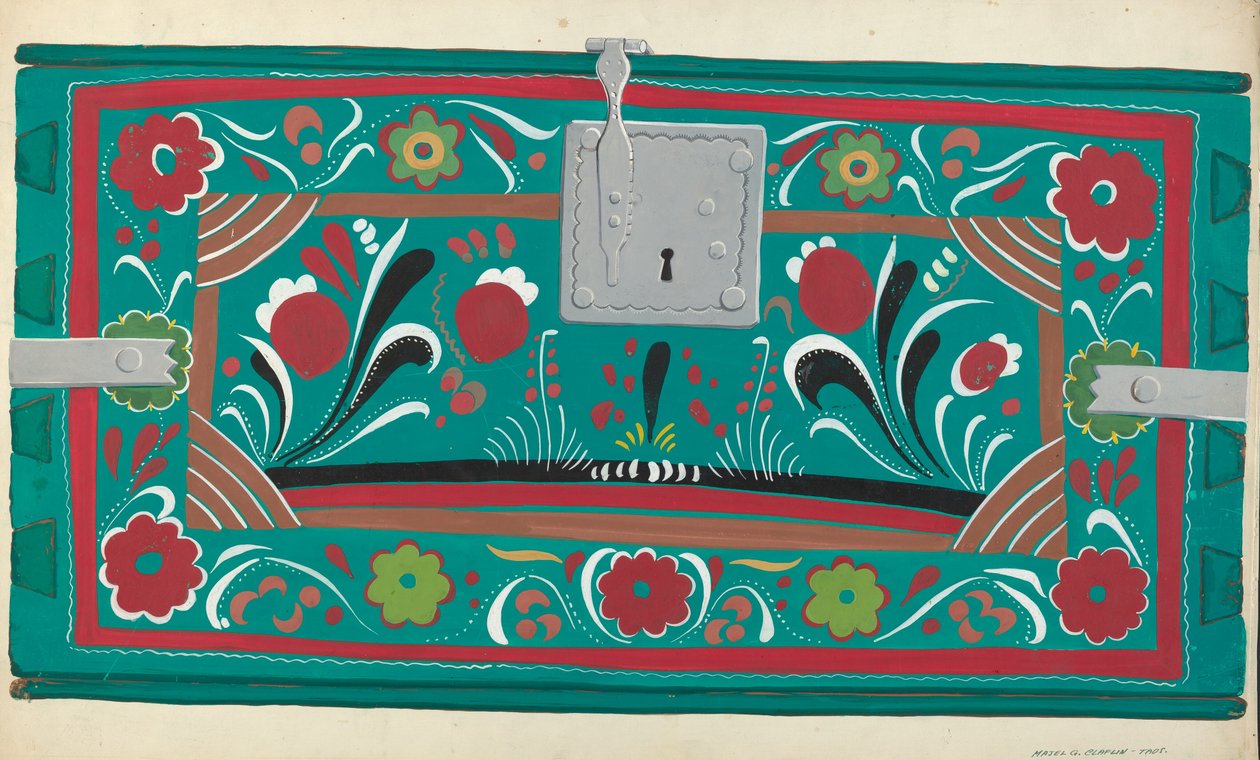 Cofre pintado de Majel G. Claflin