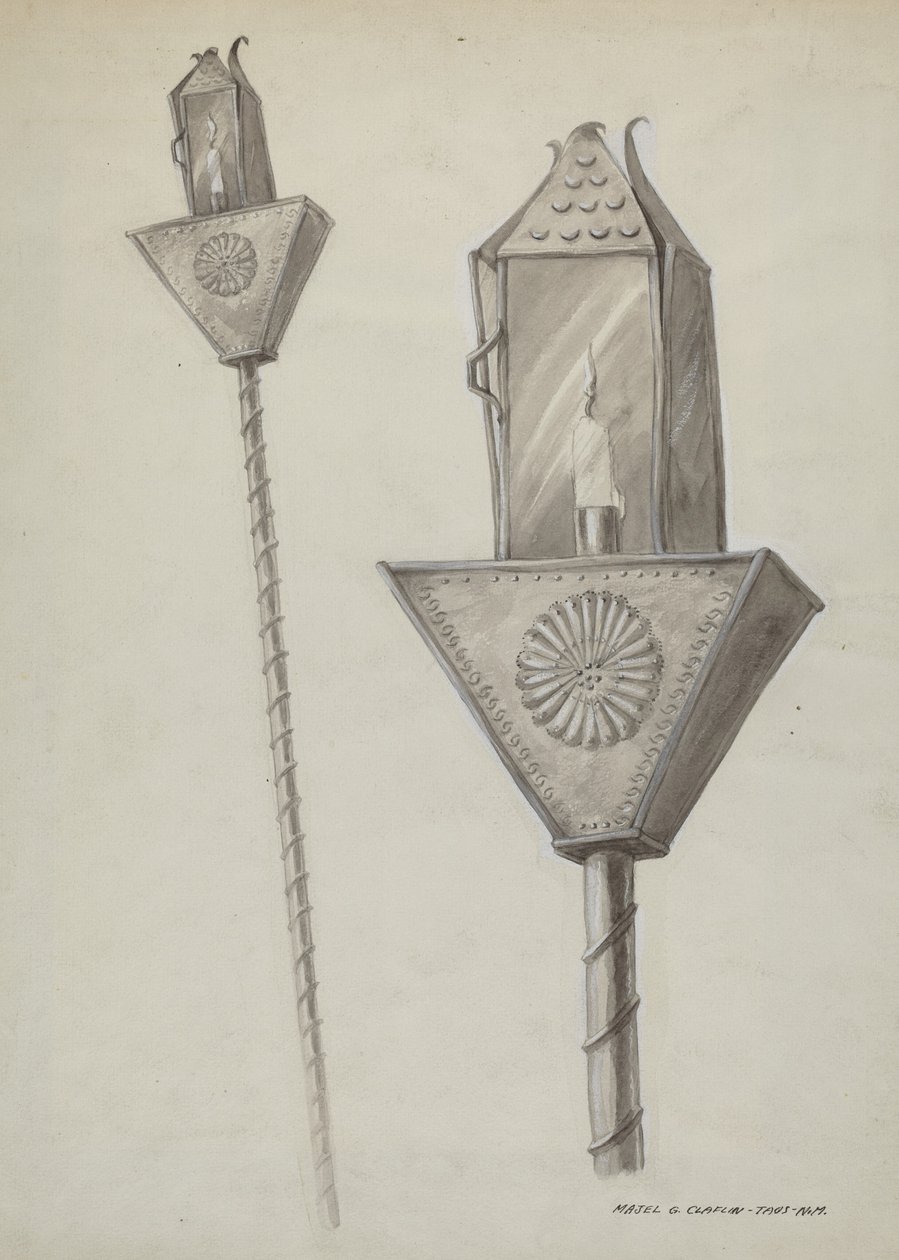 Linterna procesional penitente de Majel G. Claflin