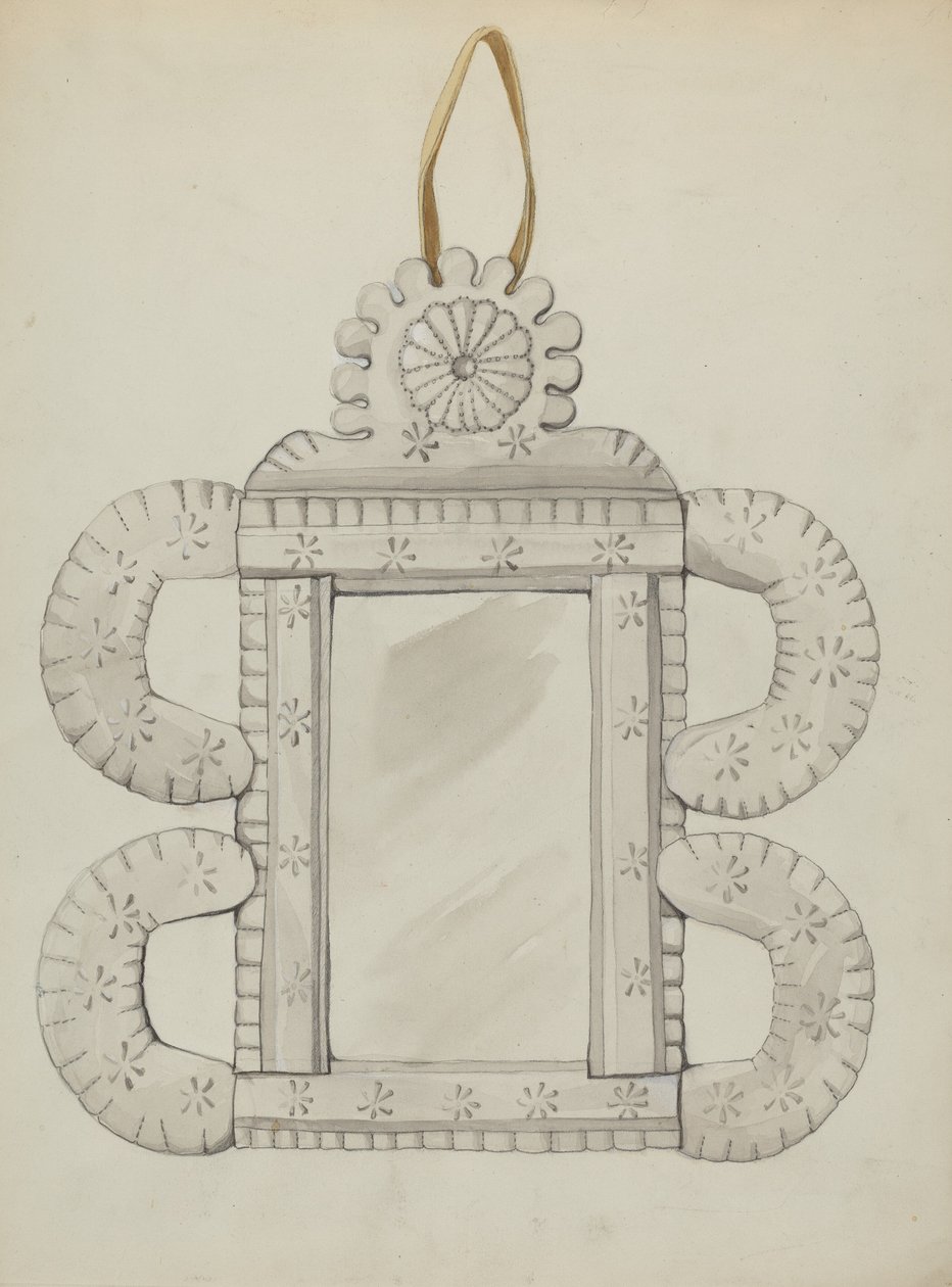 Marco de Espejo de Hojalata, c. 1936 de Majel G. Claflin