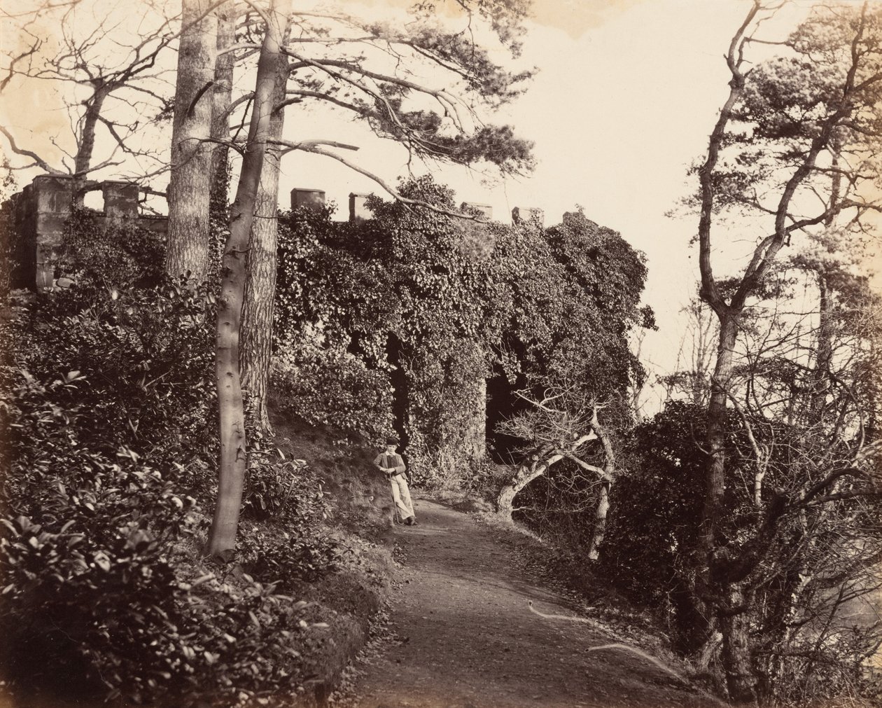 En Winterdyne on the Severn,1860s (foto) de Major Francis Gresley