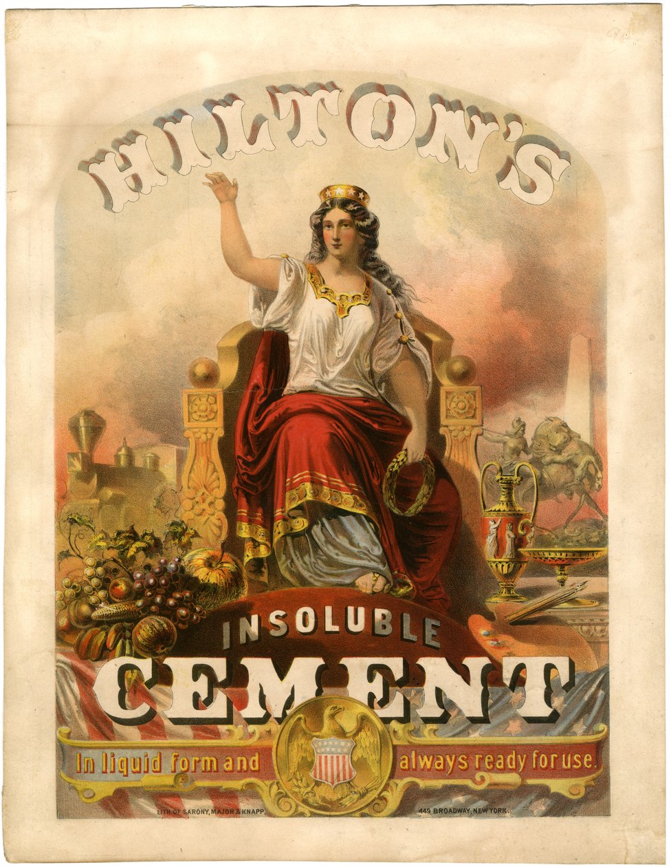 Cemento Insoluble de Hilton, en forma líquida y siempre listo para usar de Major and Knapp Sarony