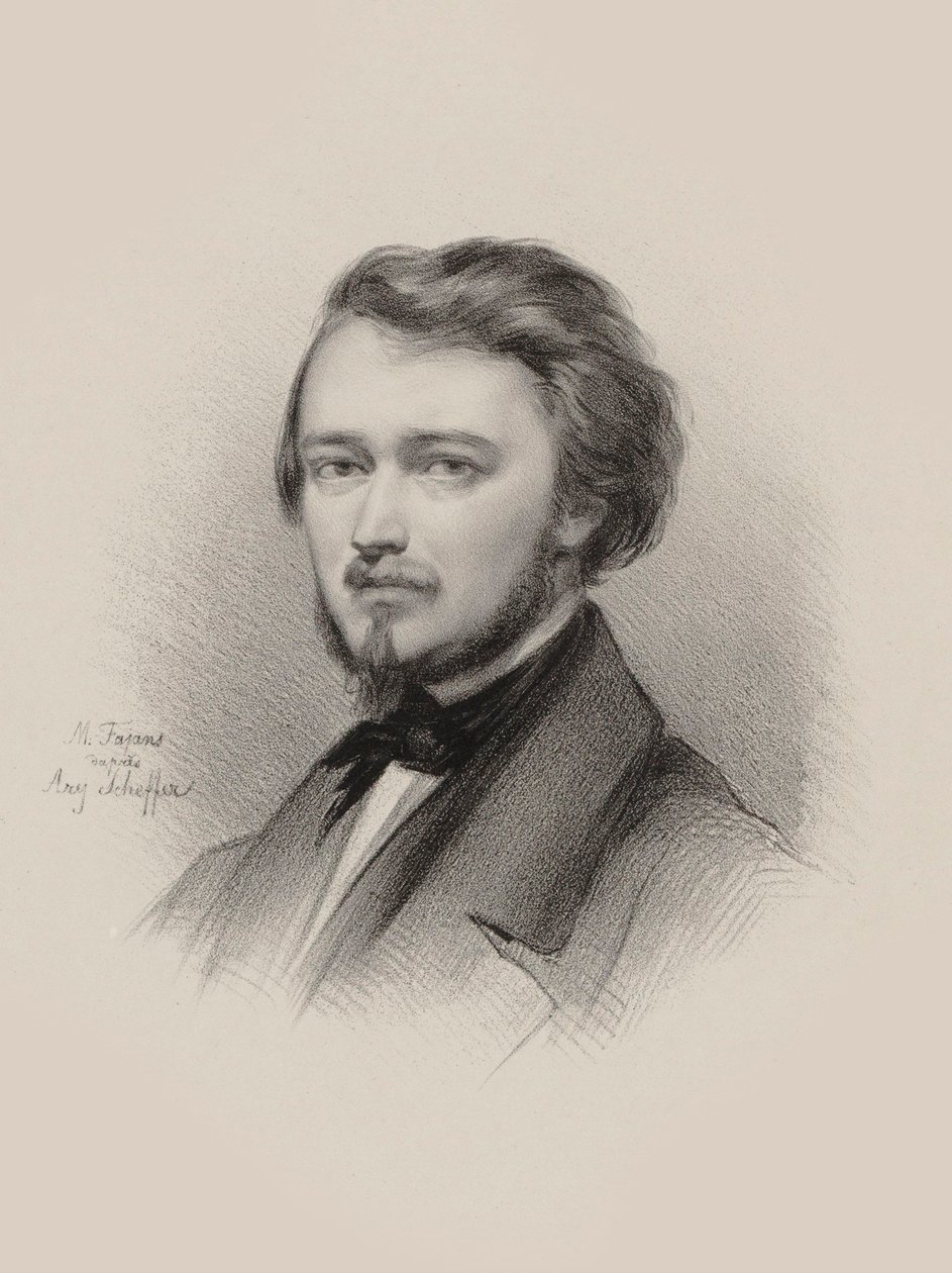 Retrato del violinista y compositor Hubert Léonard de Maksymilian Fajans