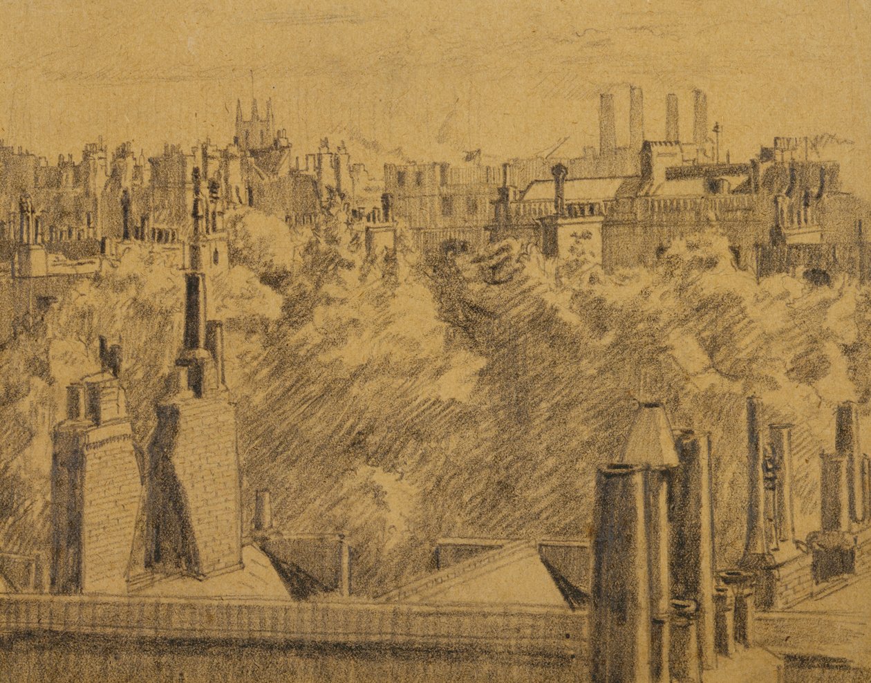 Tejados de Londres, c.1914 de Malcolm Drummond