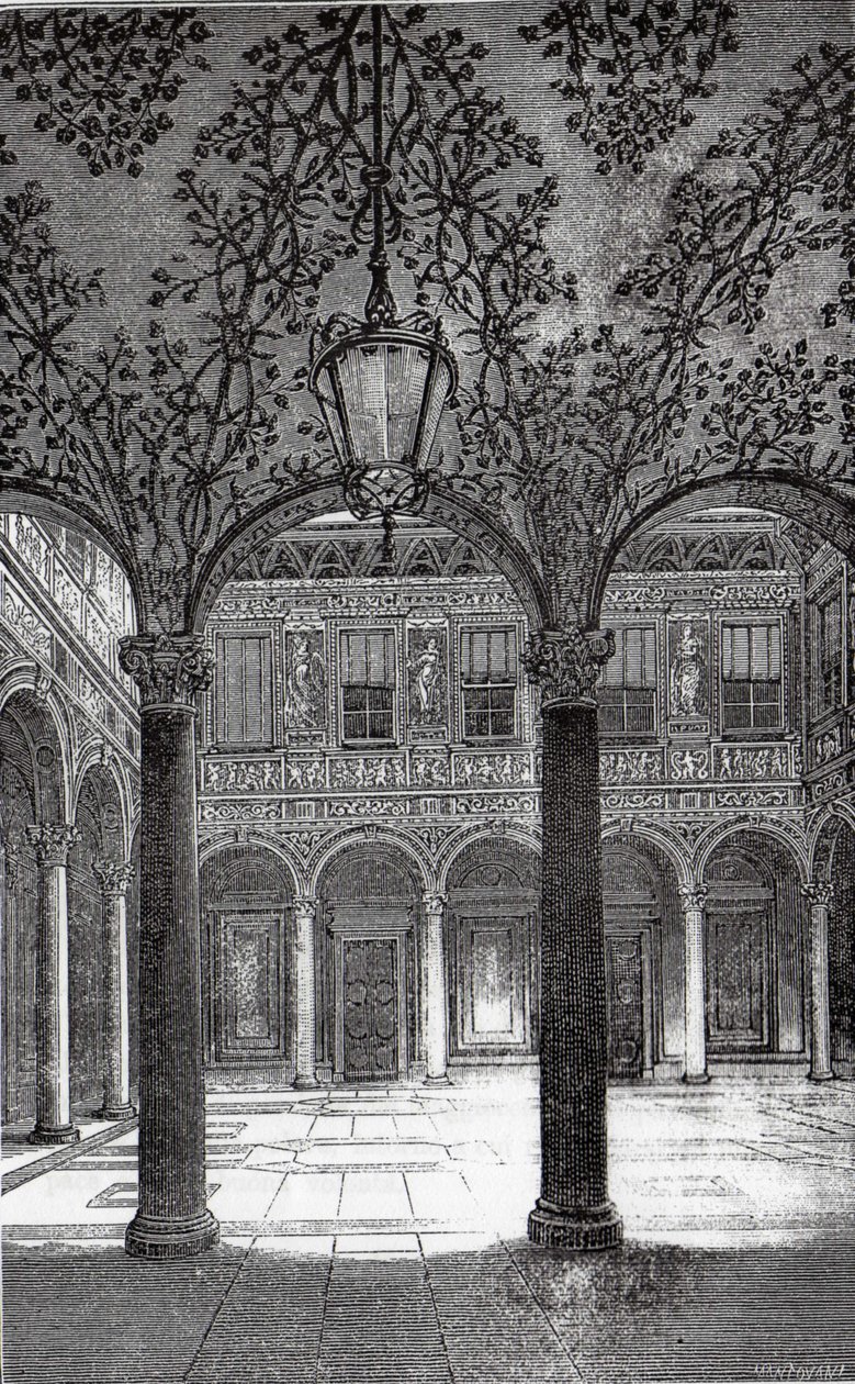 Patio del Palazzo Bigli de Mantovani