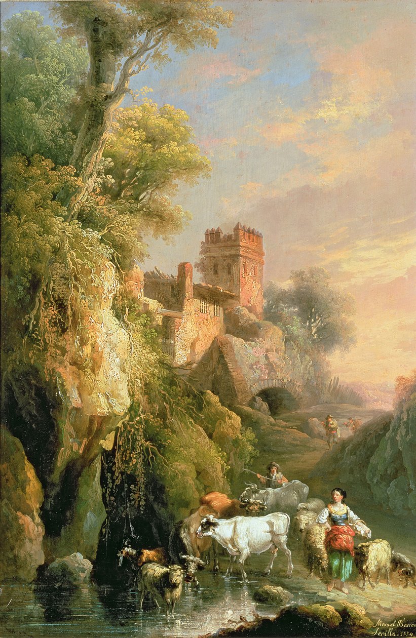Paisaje español de Manuel Barron y Carrillo