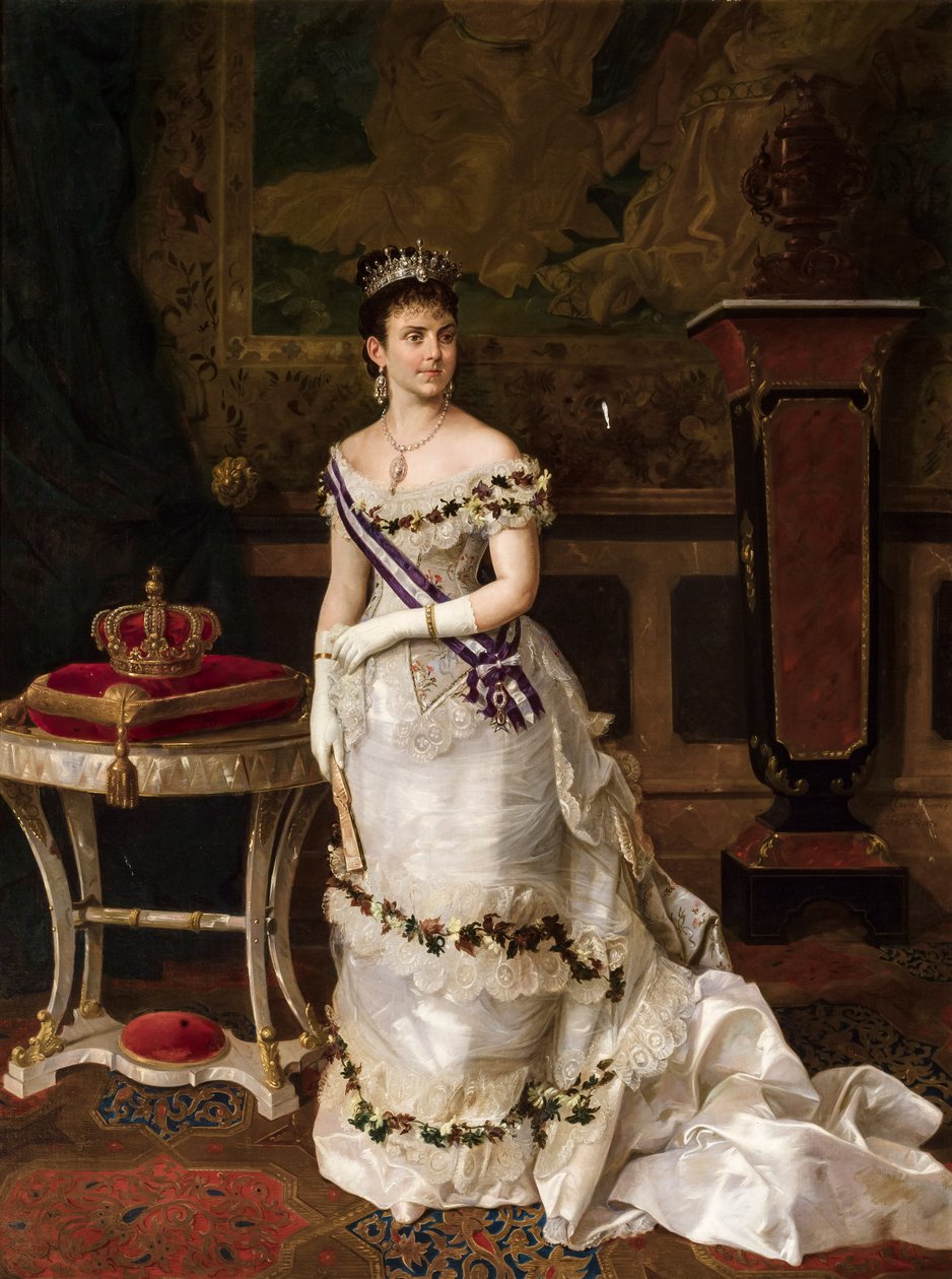 La reina María de las Mercedes de Orleans de Manuel Cabral y Aguado Bejarano