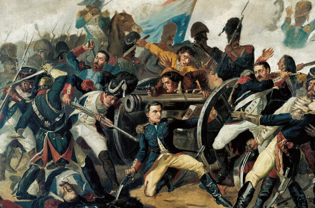 Guerra de la Independencia española (1808-1814) la población se subleva contra la ocupación francesa de Napoleón I (detalle) de Manuel (after) Castellano
