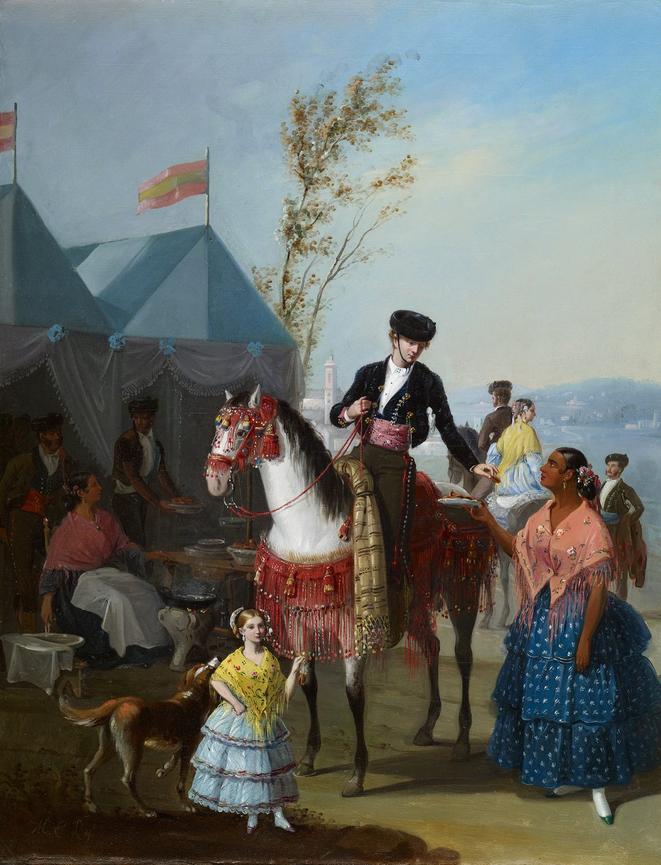 El puesto de buñuelos de Manuel Cabral y Aguado Bejarano