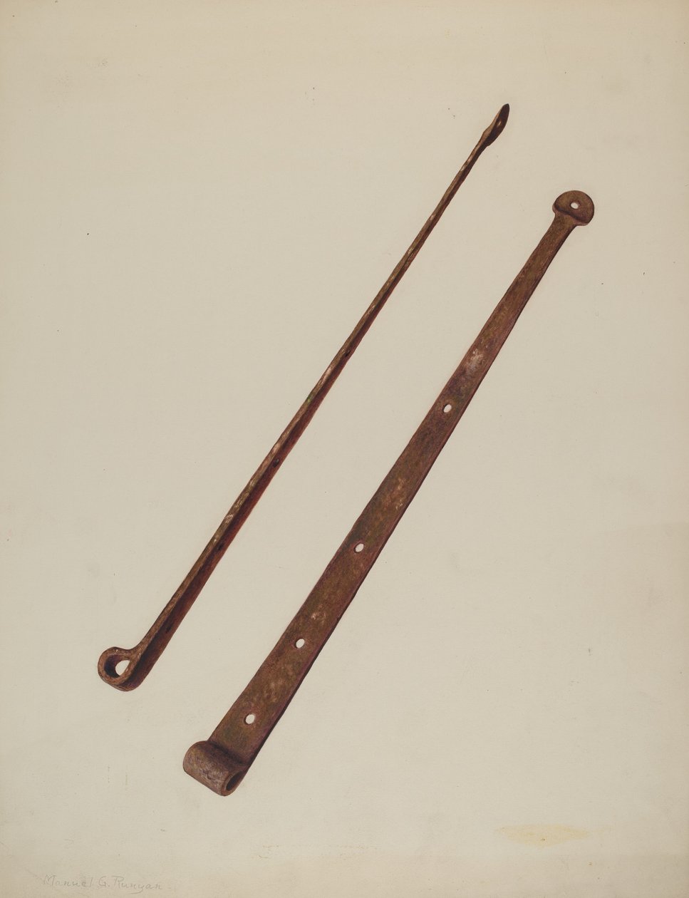 Bisagras de correa, c. 1939 de Manuel G. Runyan