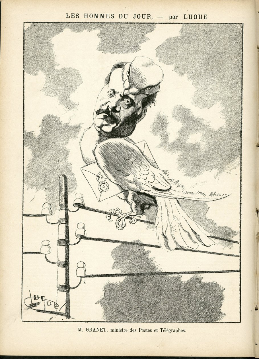 Ilustración de Manuel Luque (1854-1919) en La Caricature (1880) de Manuel Luque