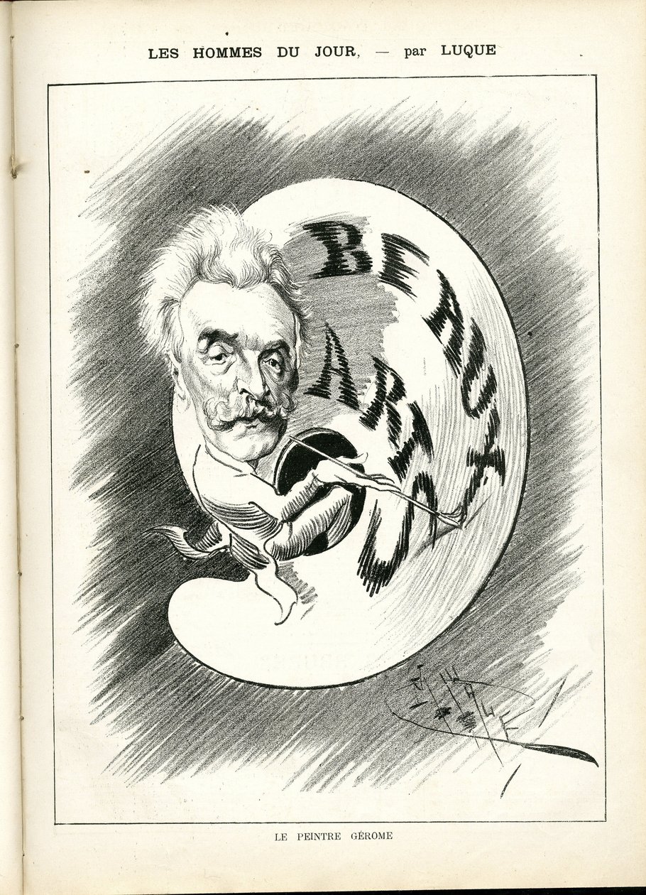 Ilustración de Manuel Luque (1854-1919) en La Caricature (1880) de Manuel Luque