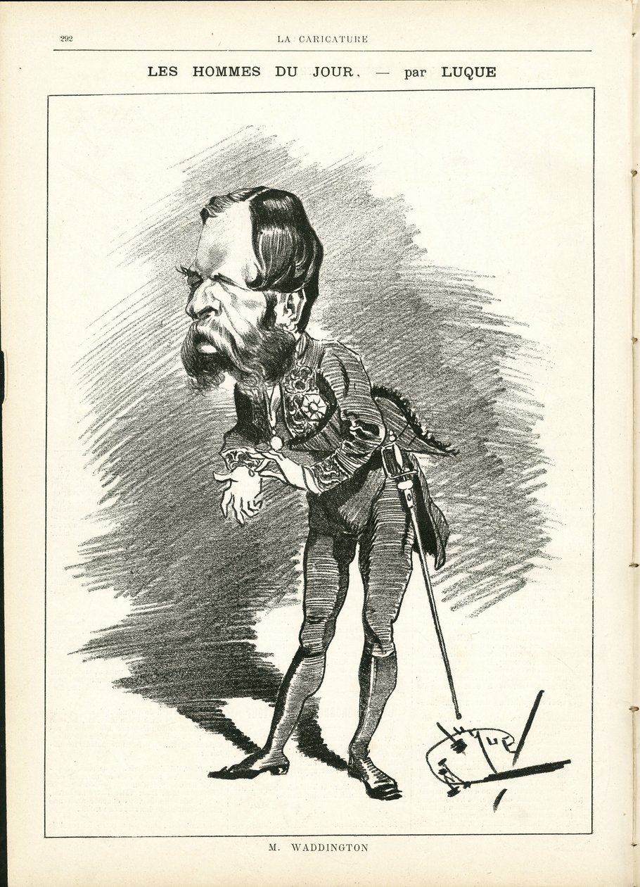 Ilustración de Manuel Luque (1854-1919) en La Caricature (1880) de Manuel Luque