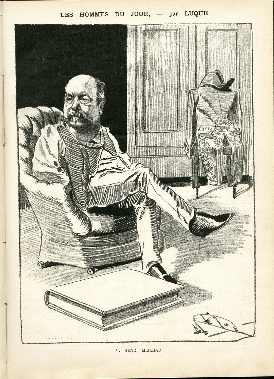 Ilustración de Manuel Luque (1854-1919) en La Caricature (1880) de Manuel Luque