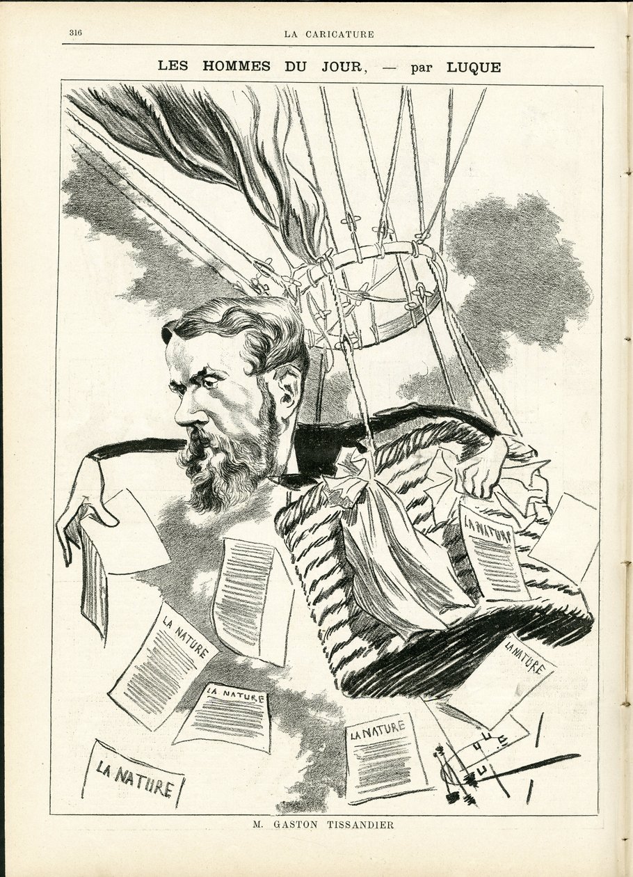 Ilustración de Manuel Luque en La Caricature (1880) de Manuel Luque