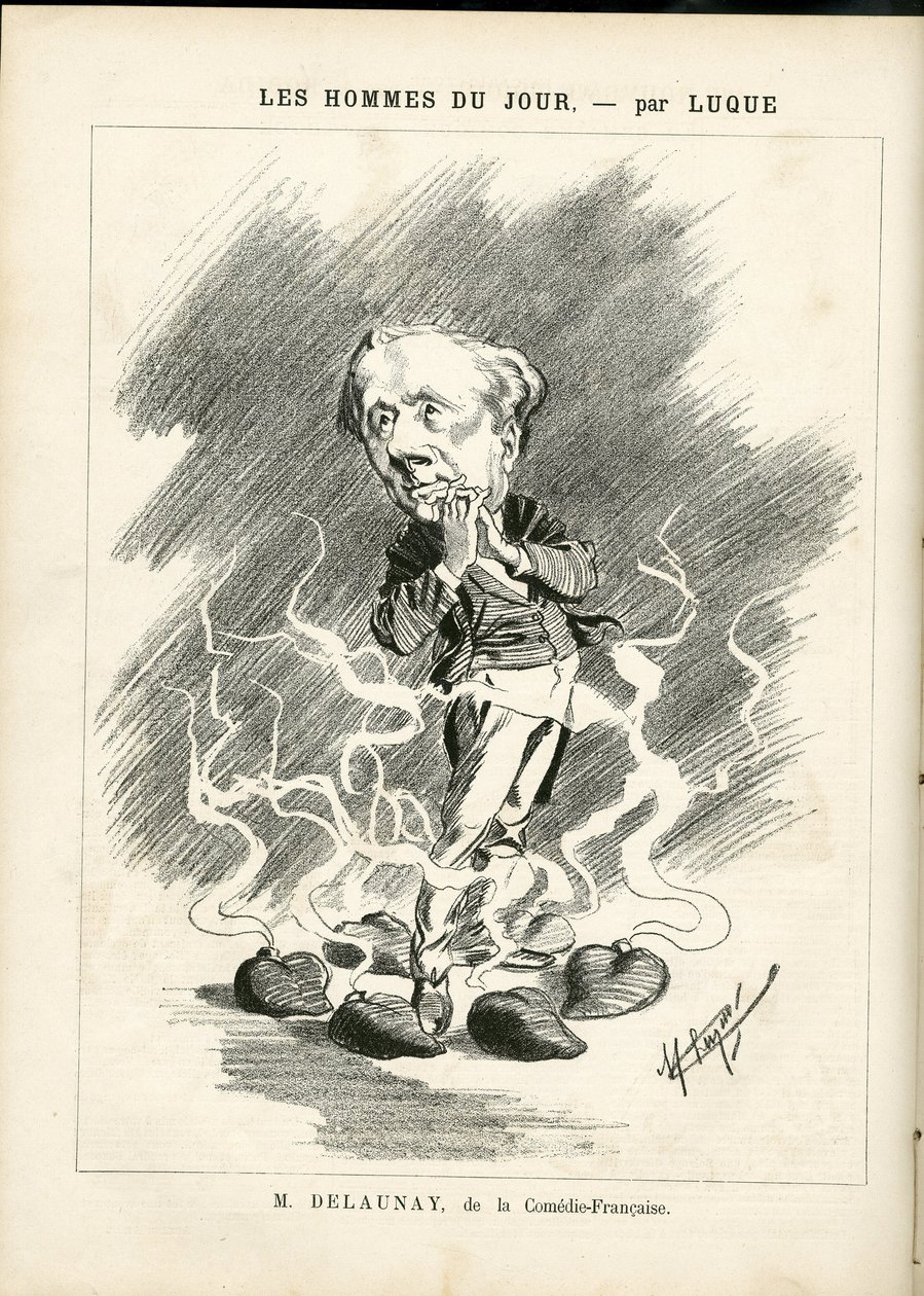 Ilustración de Manuel Luque (1854-1919) para la portada de La Caricature (1880) de Manuel Luque