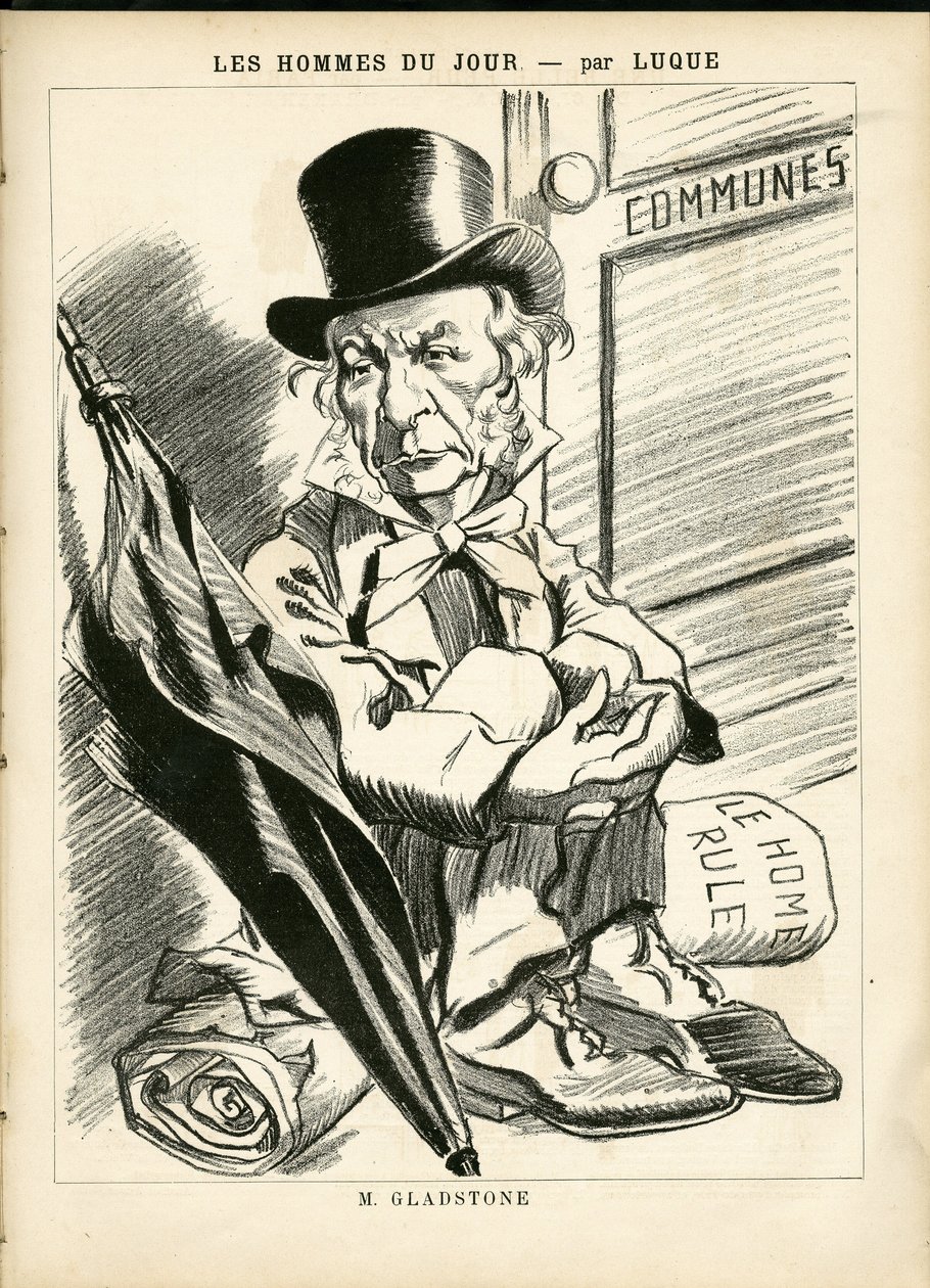 Ilustración de Manuel Luque (1854-1919) en La Caricature (1880) de Manuel Luque