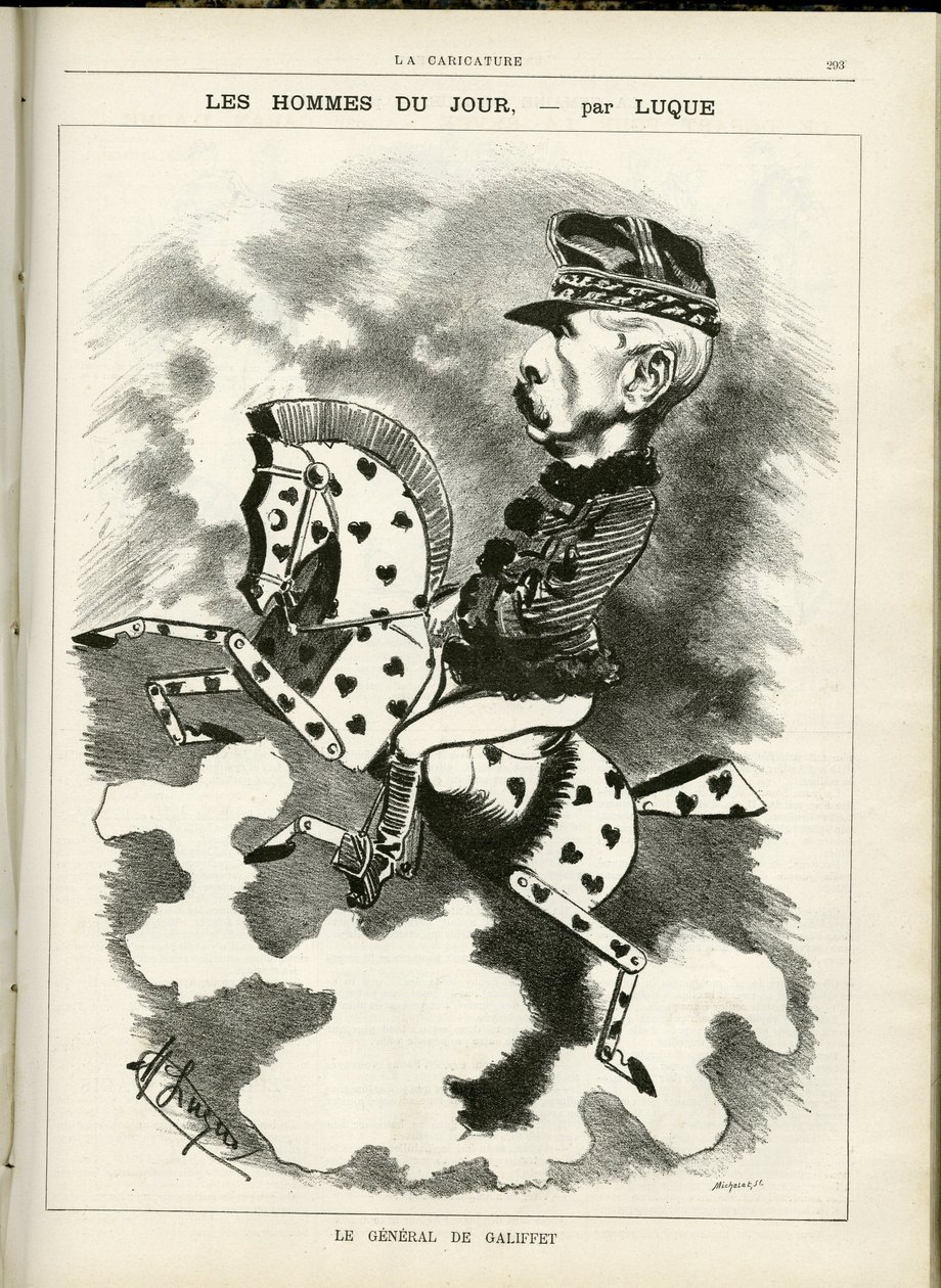 Ilustración de Manuel Luque (1854-1919) en La Caricature (1880) de Manuel Luque