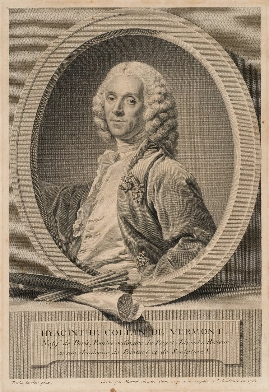 Hyacinthe Collin de Vermont, 1693-1761, pintor y miembro de la academia de Manuel Salvador Carmona
