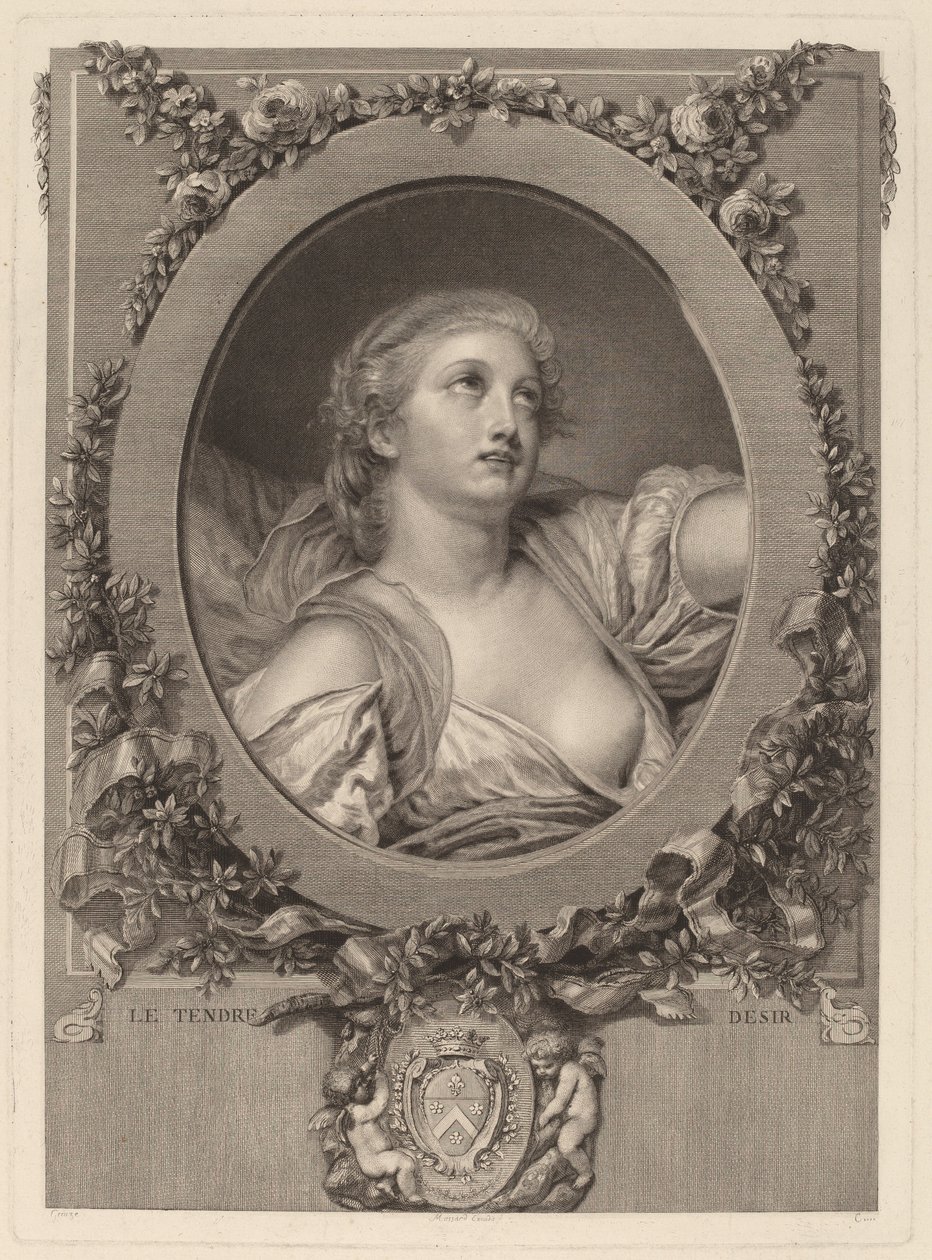 El tierno deseo de Manuel Salvador Carmona after Jean Baptiste Greuze