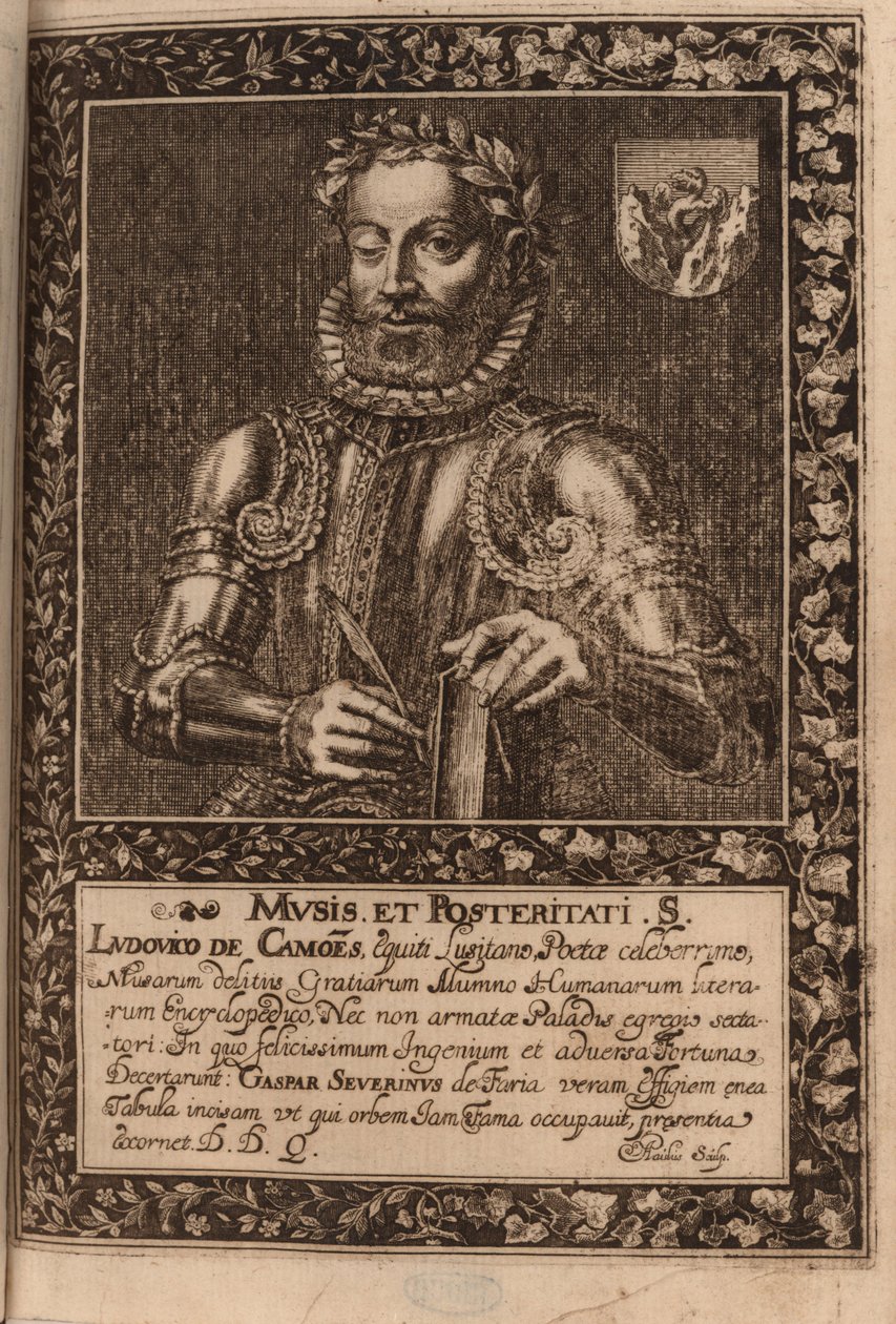 Retrato del poeta Luís Vaz de Camões c.1524-1580, 1624 de Manuel Severim de Faria