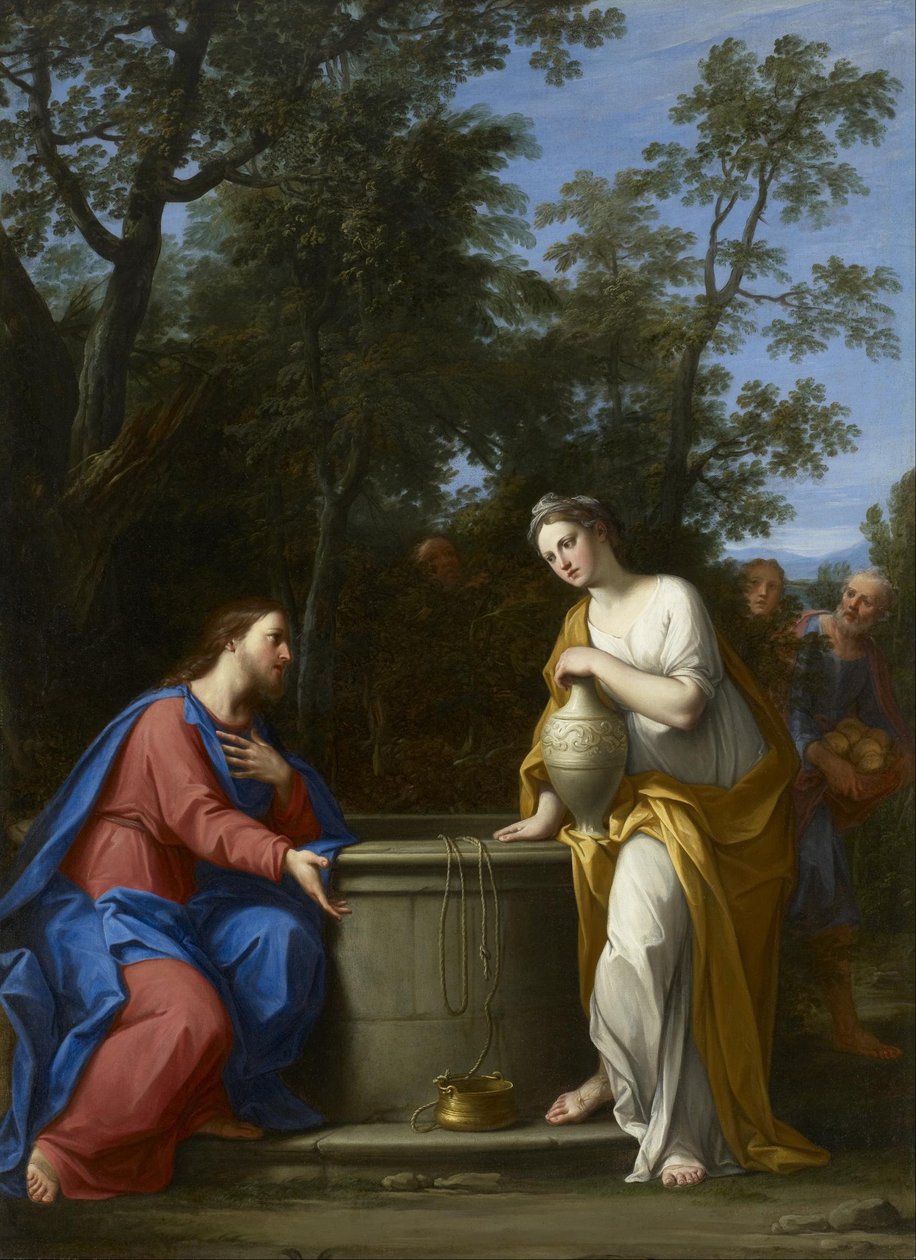 Cristo y la Mujer de Samaria de Marcantonio Franceschini