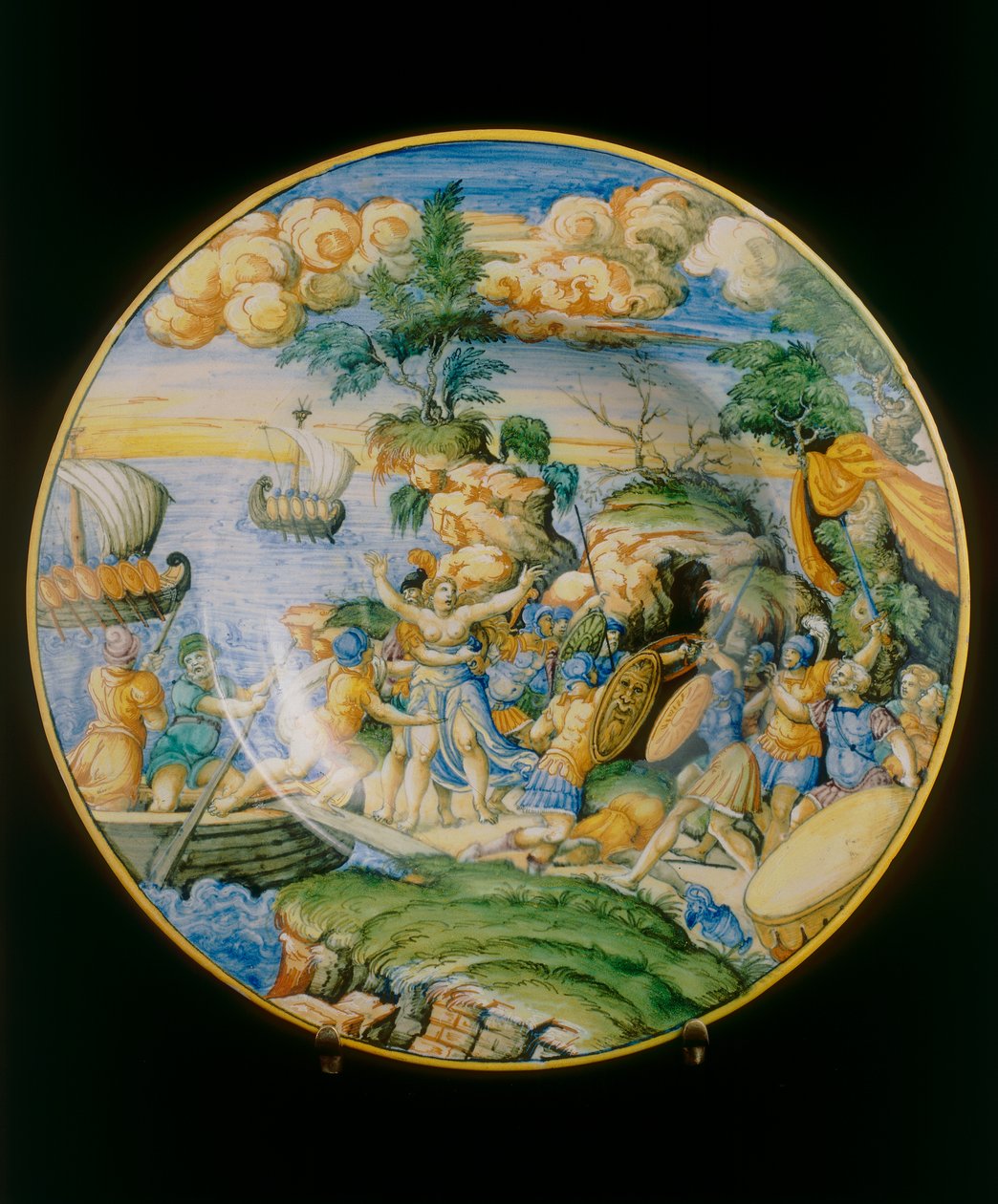 Rapto de Elena, placa atribuida a Marcantonio Raimondi conservada en el Museo Nazionale del Bargello, Florencia de Marcantonio (attr.to) Raimondi