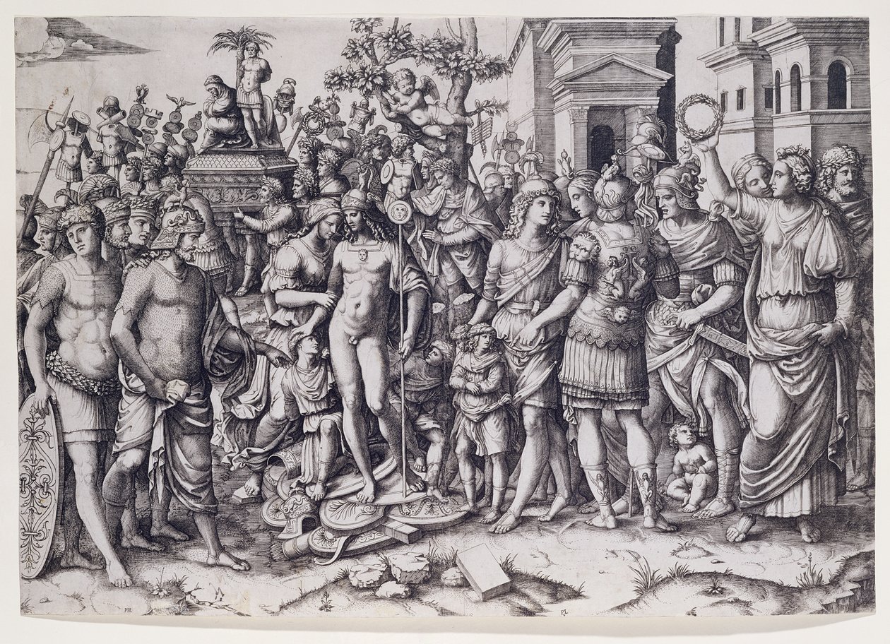 Un triunfo de Marcantonio Raimondi