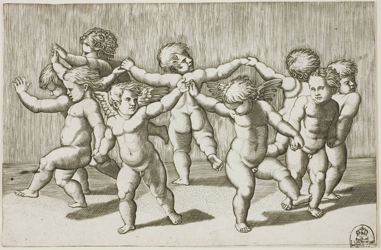 Danza de cupidos de Marcantonio Raimondi