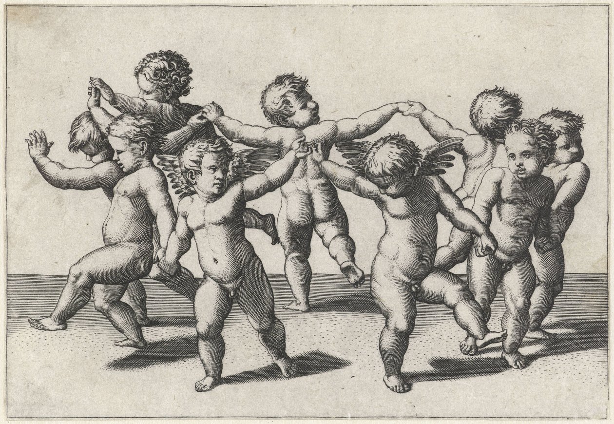 putti de baile de Marcantonio Raimondi
