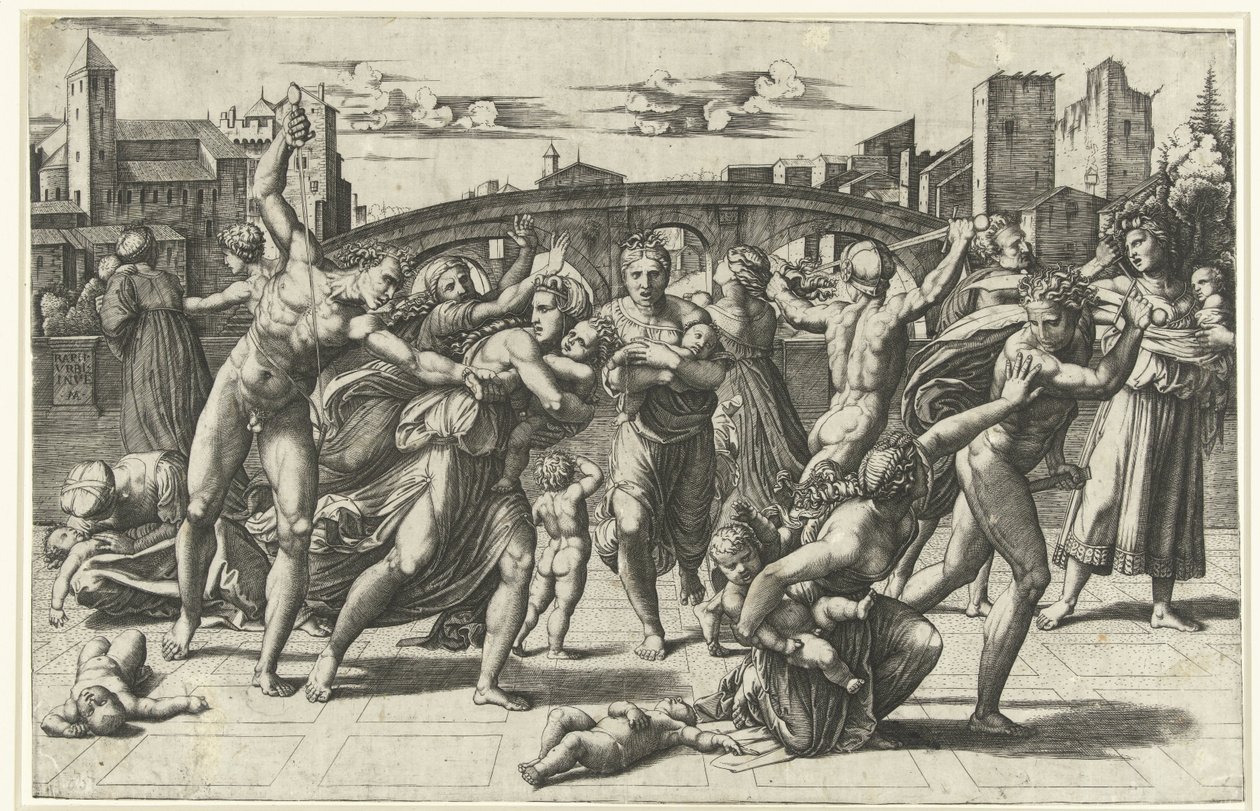La masacre de los inocentes
Kindermoord te Betlehem de Marcantonio Raimondi