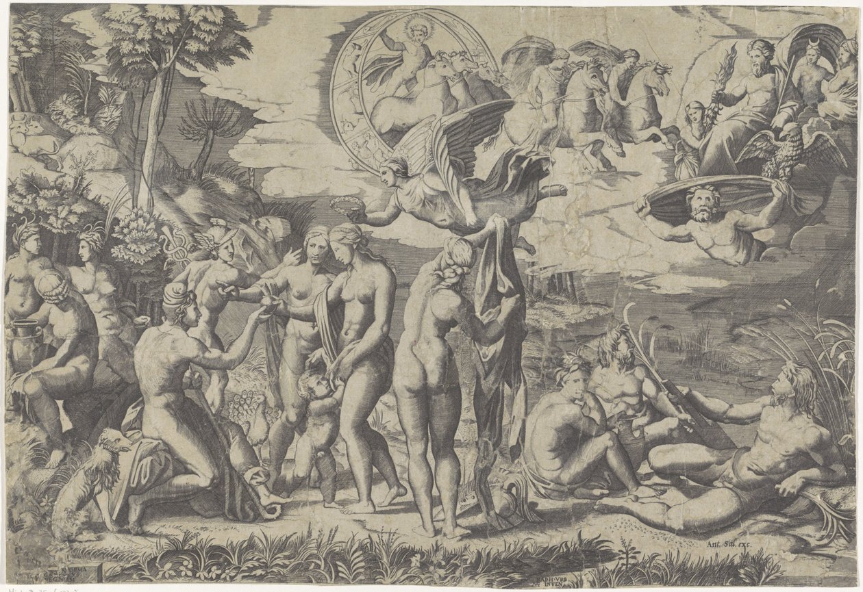 Sentencia de París de Marcantonio Raimondi