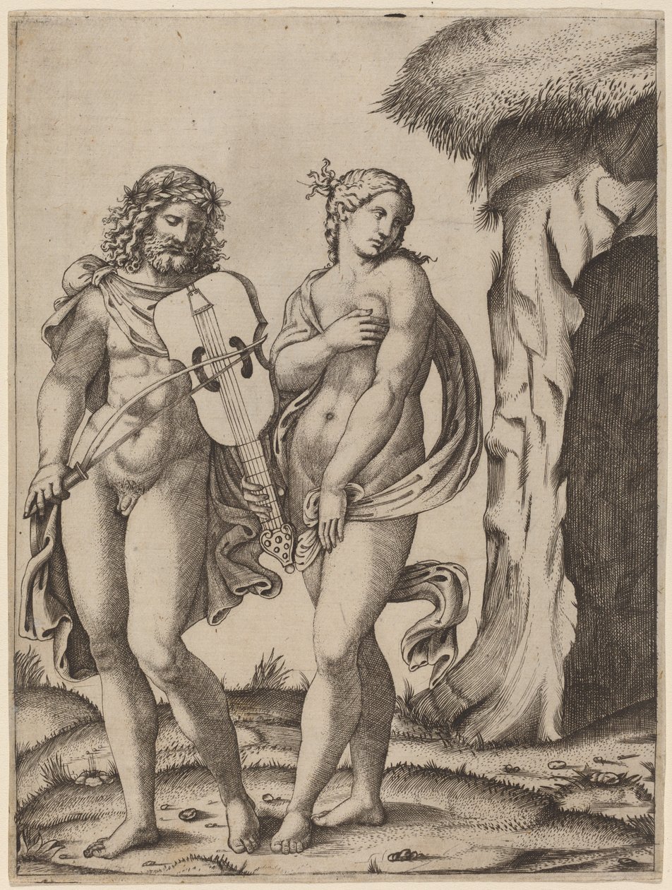 Orfeo y Eurídice de Marcantonio Raimondi