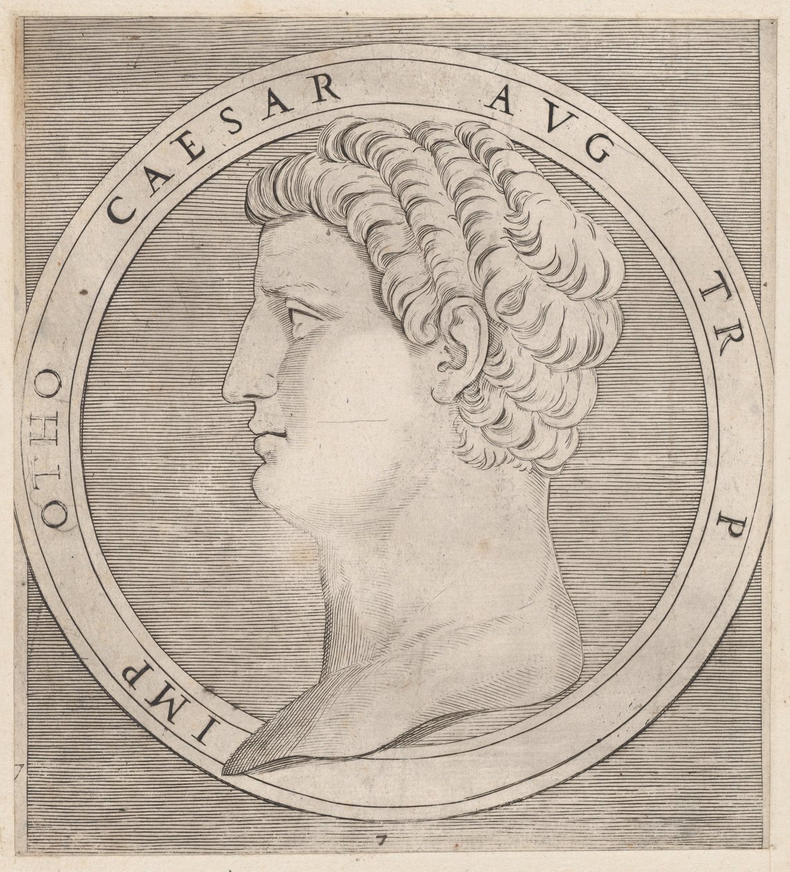 Speculum Romanae Magnificentiae: Otho, de Los Doce Césares, ca. 1500-1534 de Marcantonio Raimondi