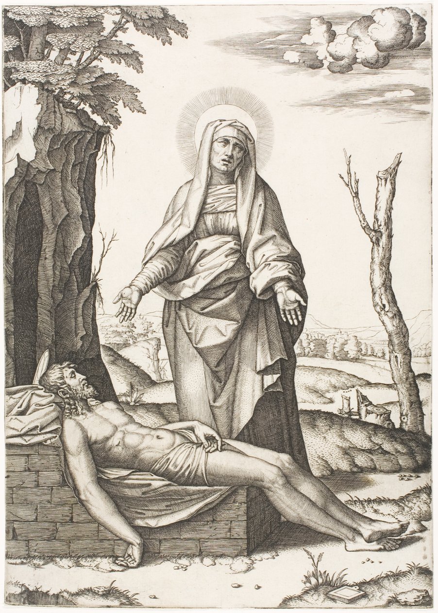 La Piedad de Marcantonio Raimondi