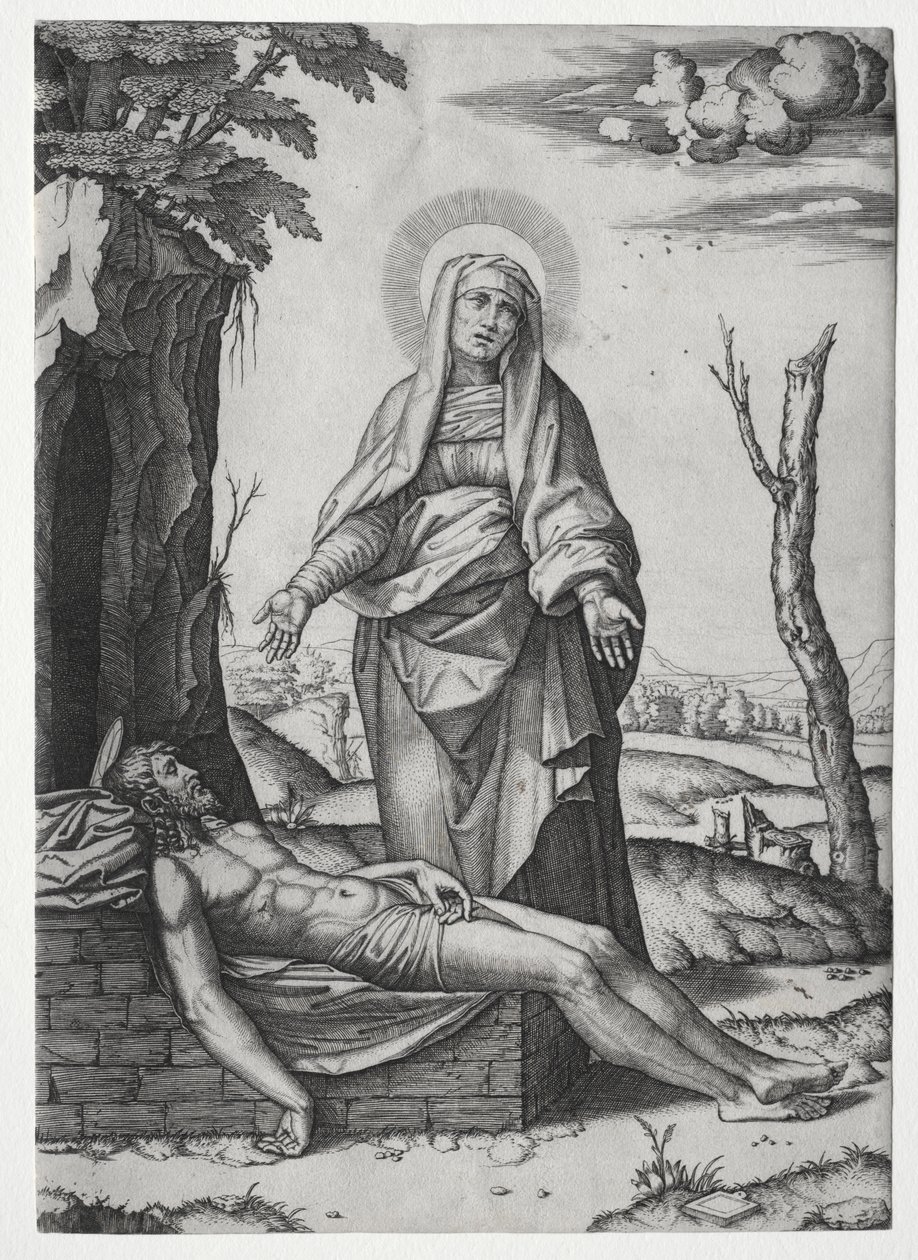 La Piedad de Marcantonio Raimondi