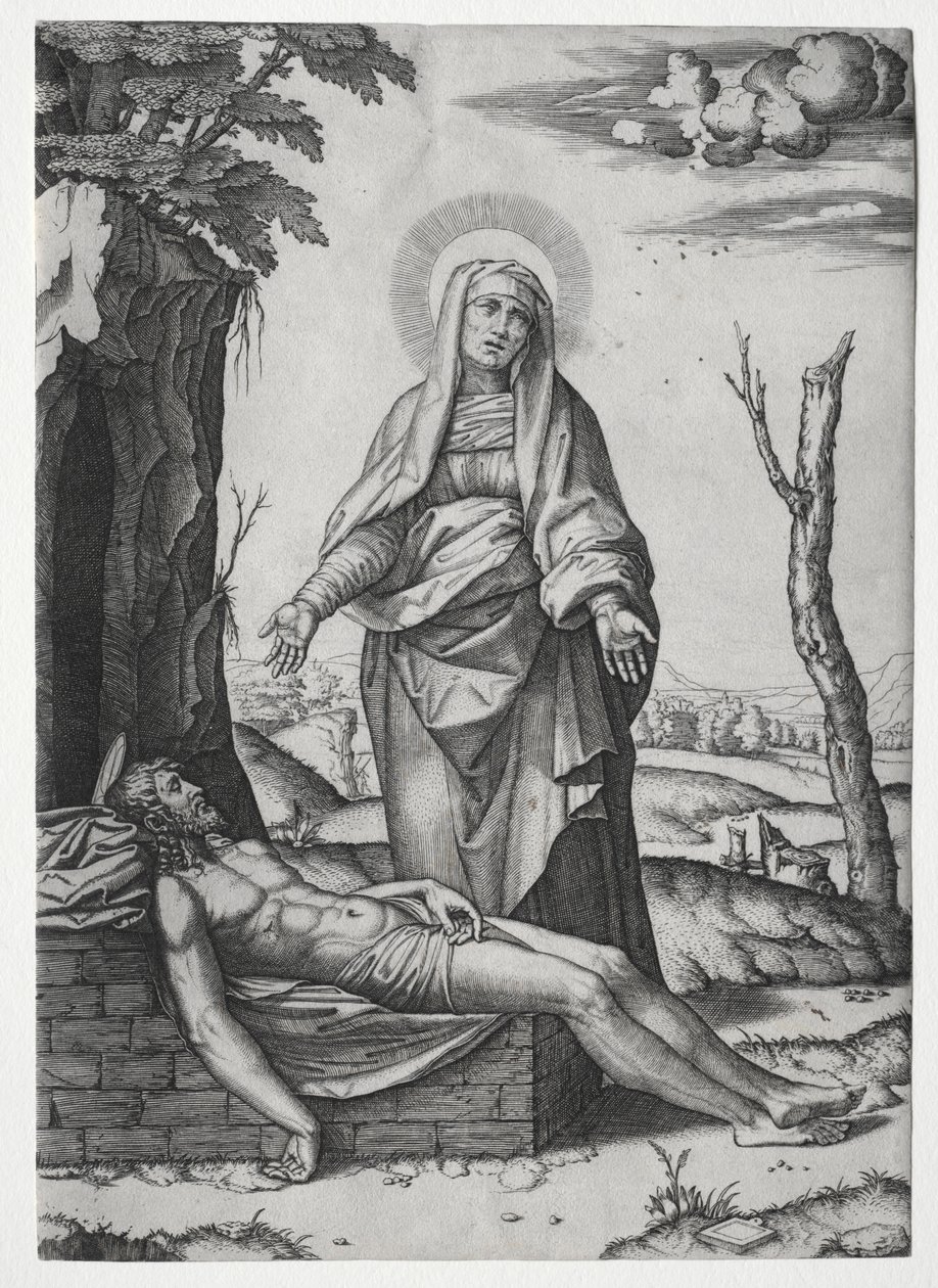 La Piedad de Marcantonio Raimondi