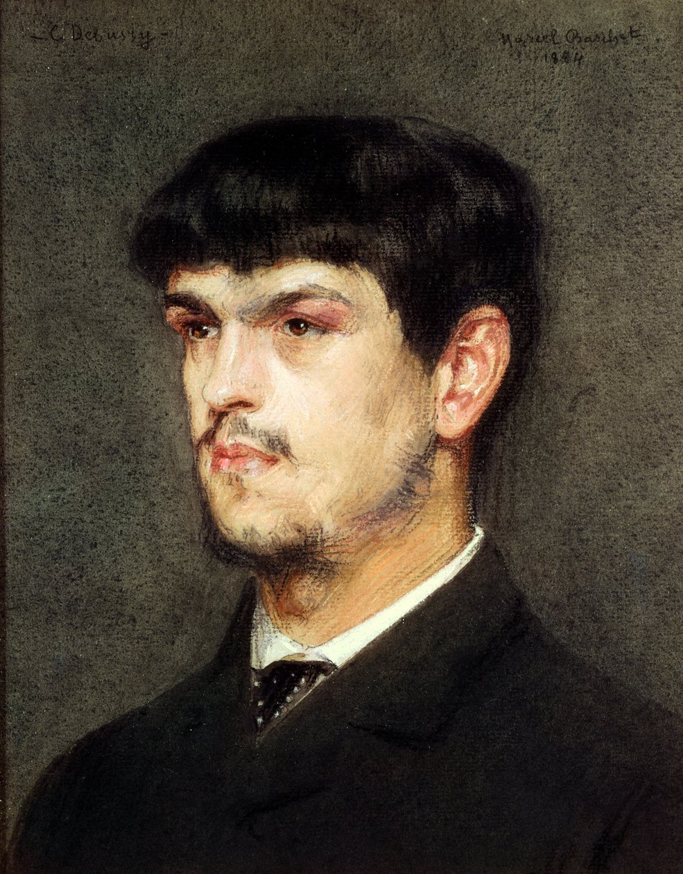 Claude Debussy en Roma, 1884 de Marcel Andre Baschet
