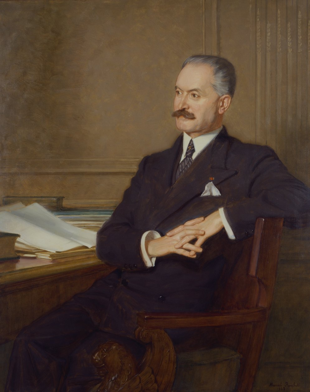 Retrato de Albert Lebrun, 1933 de Marcel Andre Baschet